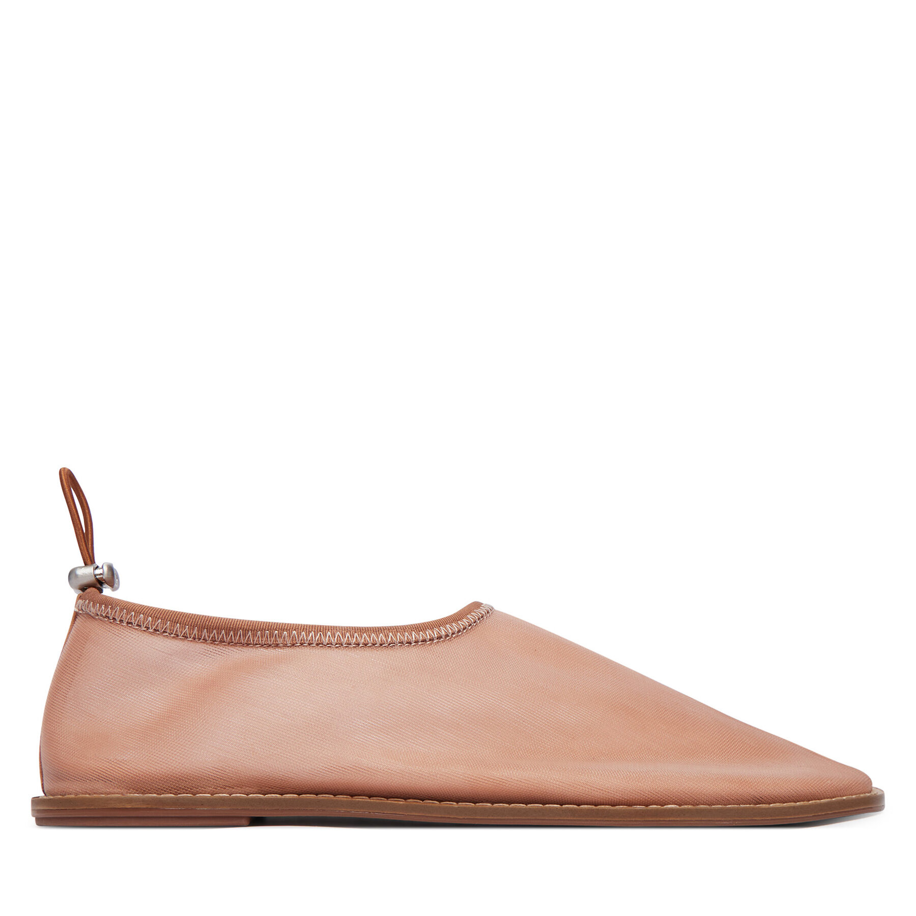 Calvin Klein Baleriny Stretch Ballerina Shoe Spac Mesh HW0HW03041 Koralowy
