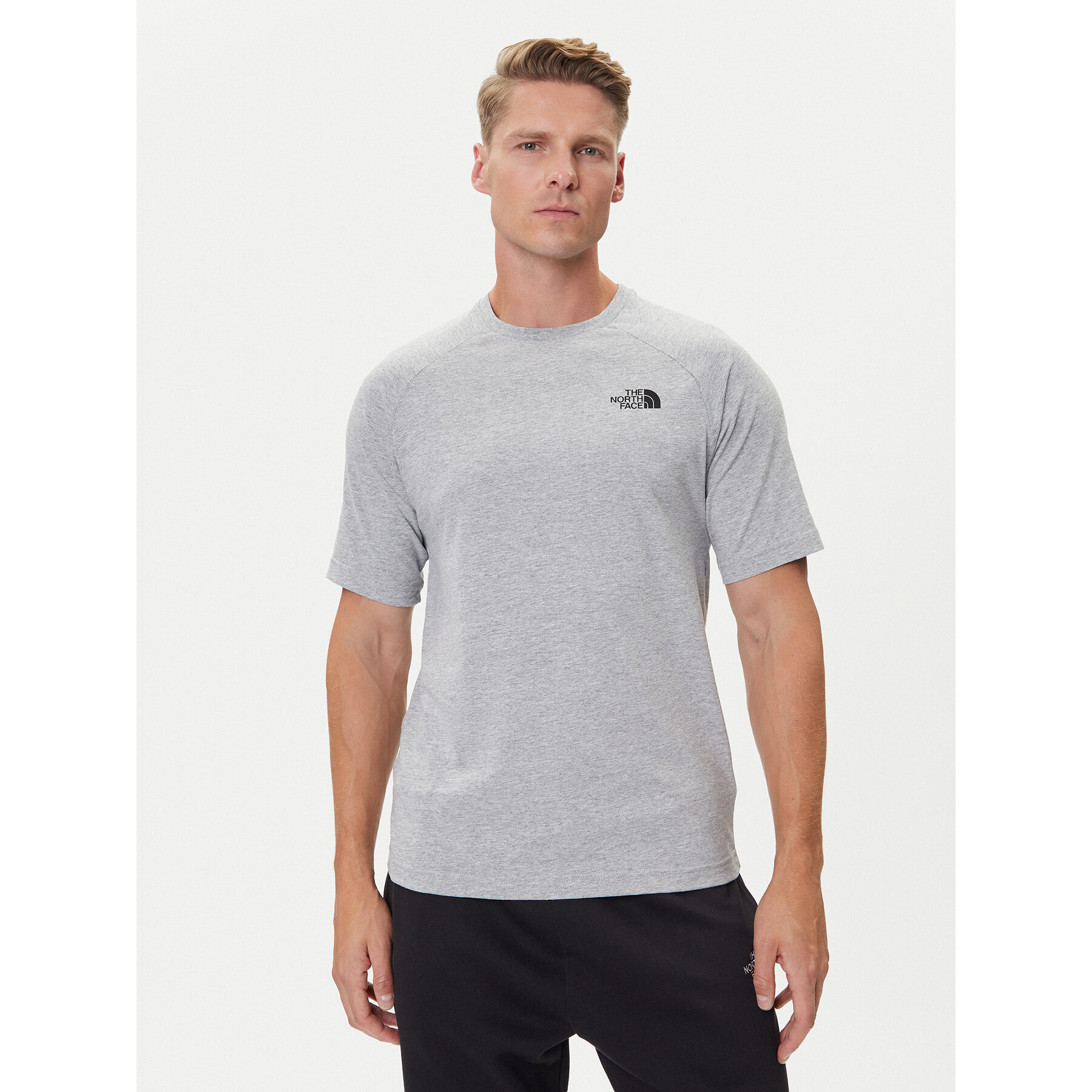 The North Face T-Shirt NF0A87NU Szary Regular Fit
