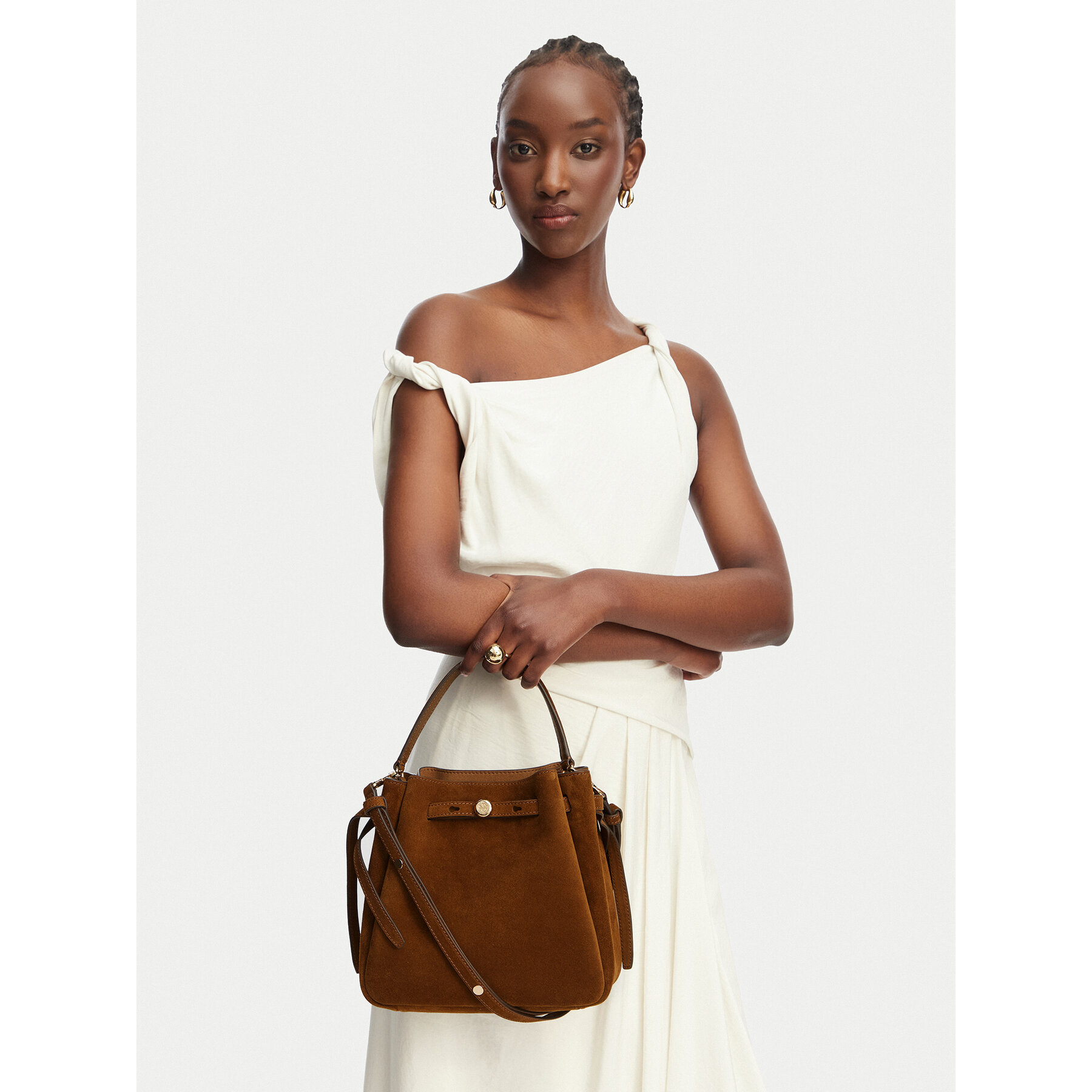 Tory Burch Torebka Romy 174221 Brązowy
