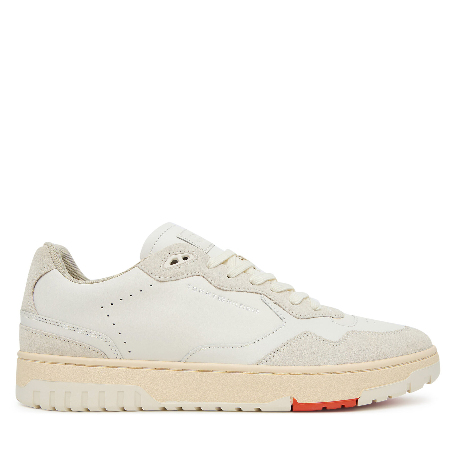 Tommy Hilfiger Sneakersy Th Basket Better Mix FM0FM05520 Écru
