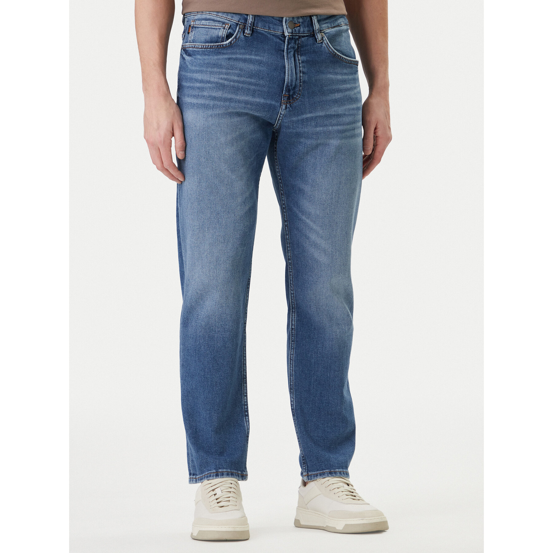 BOSS Jeansy Maine 50555294 Niebieski Regular Fit