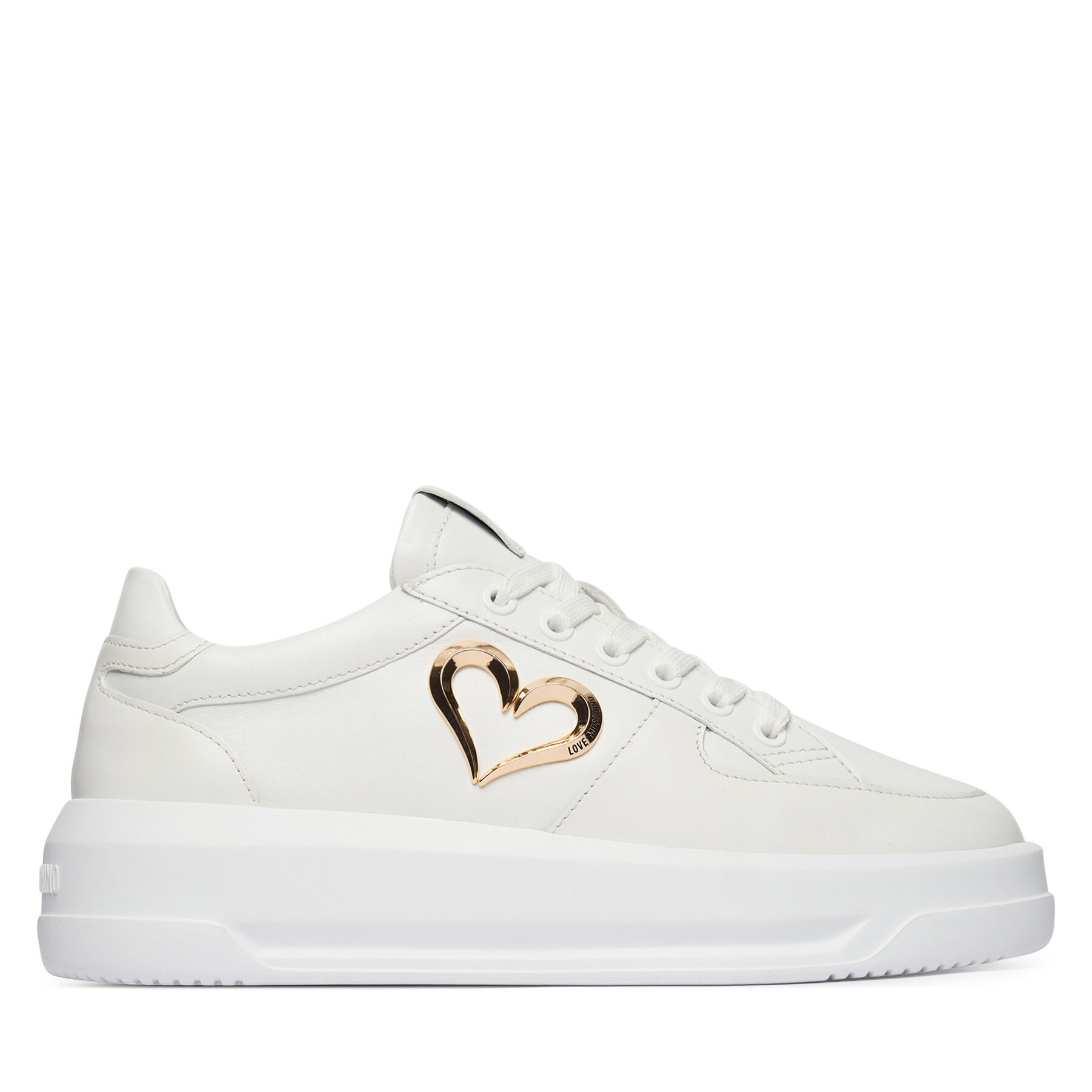 LOVE MOSCHINO Sneakersy JA15485G0OIA0100 Biały