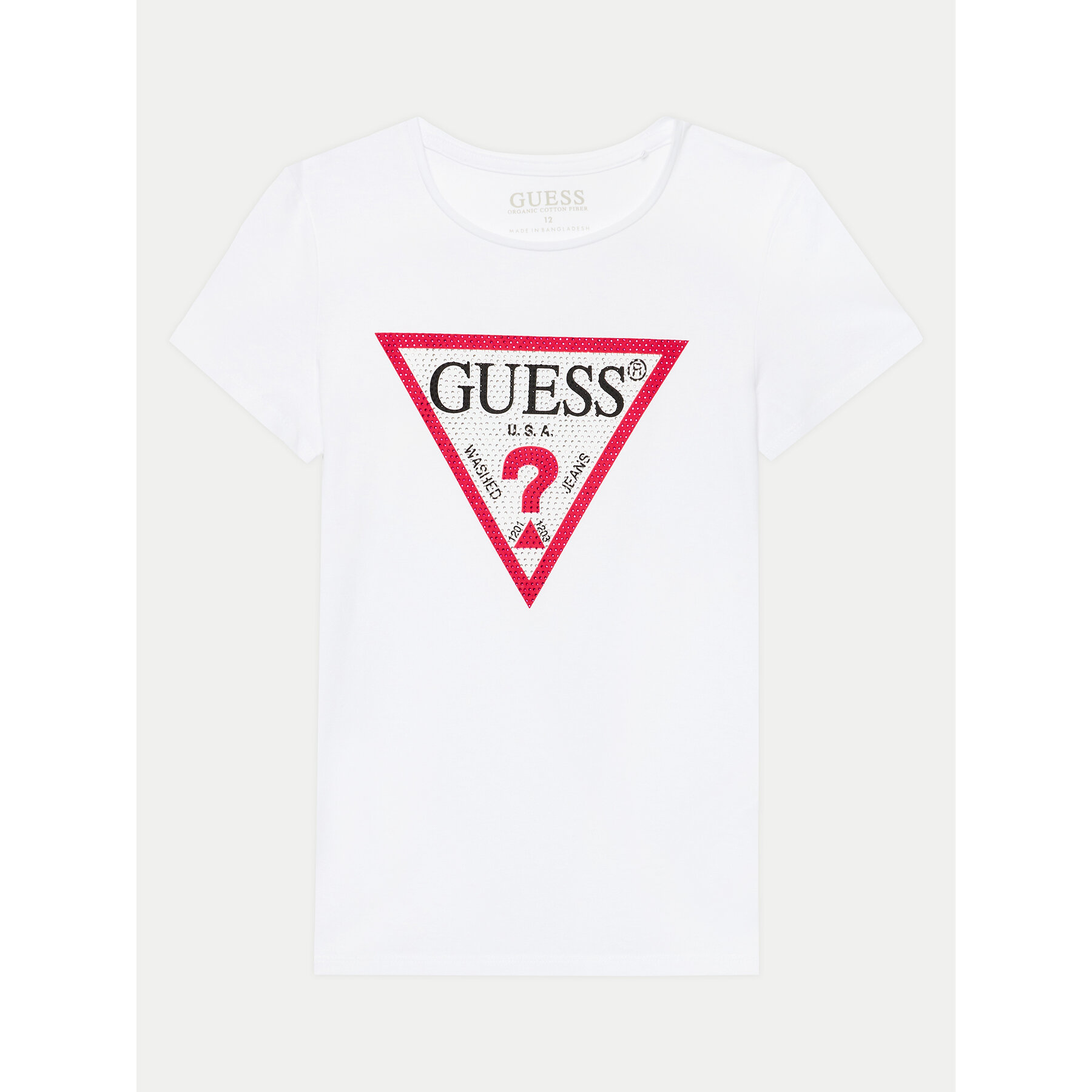Guess T-Shirt J2YI51 K6YW1 Biały Regular Fit