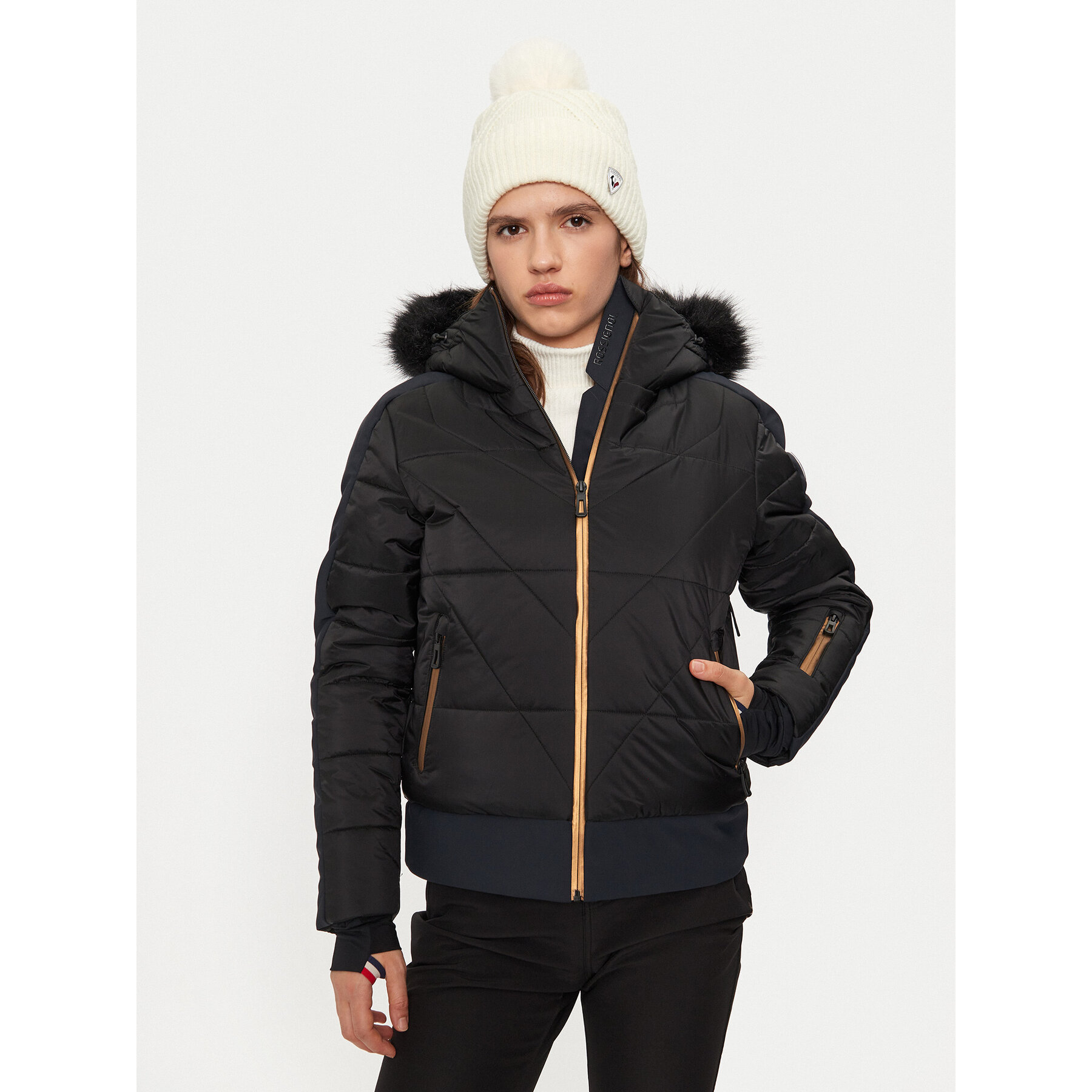 Rossignol Kurtka narciarska Ventina RLNWJ23 Czarny Regular Fit