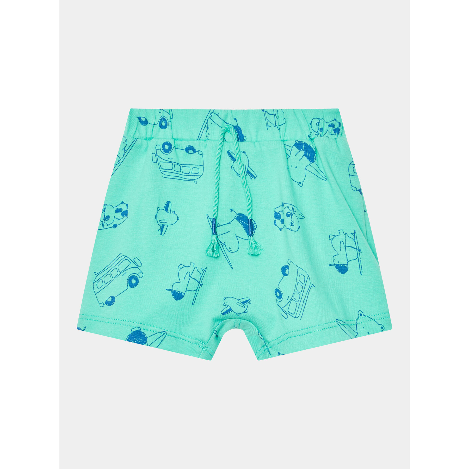 United Colors Of Benetton Szorty materiałowe 30HPAF011 Turkusowy Regular Fit