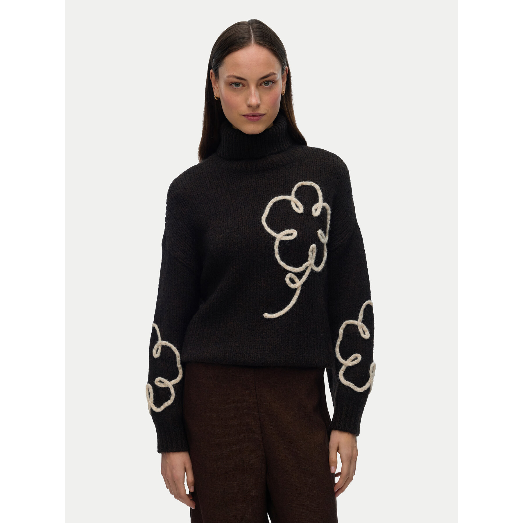 Vero Moda Golf Fatima 10335036 Brązowy Regular Fit