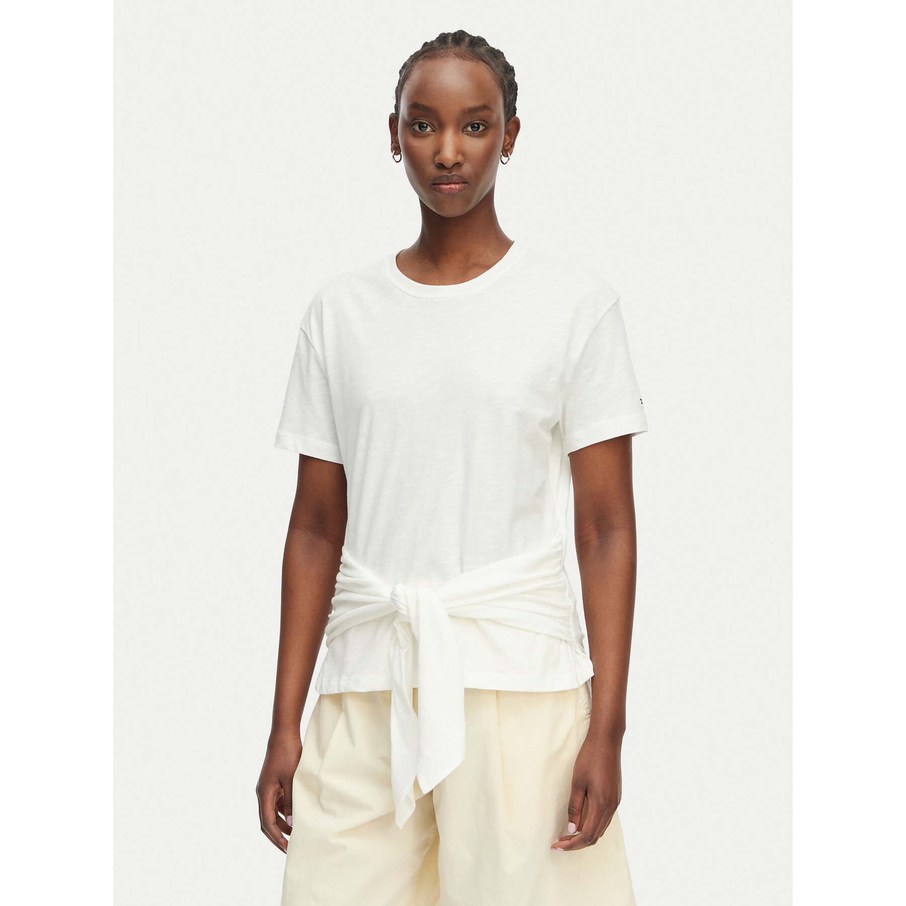 Tommy Hilfiger T-Shirt WW0WW49256 Biały Relaxed Fit