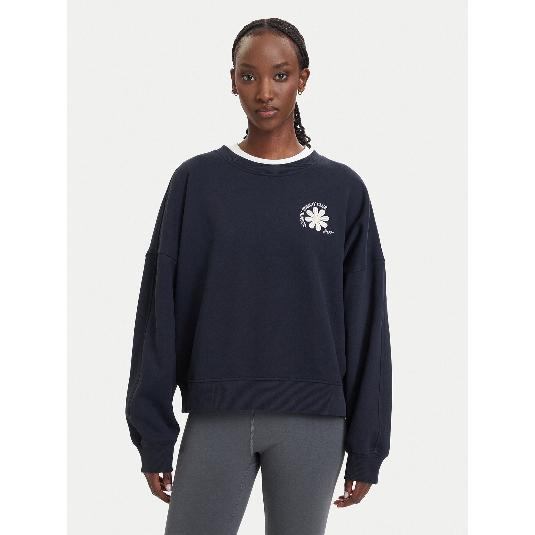 BOSS Bluza C Ever 6 50567113 Granatowy Oversize