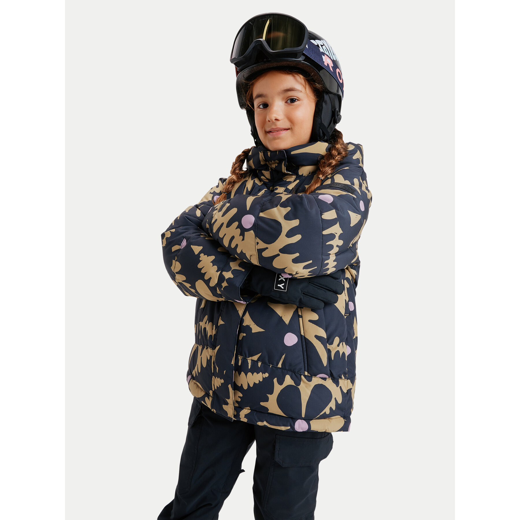 Roxy Kurtka narciarska Askamoon ERGTJ03191 Czarny Regular Fit