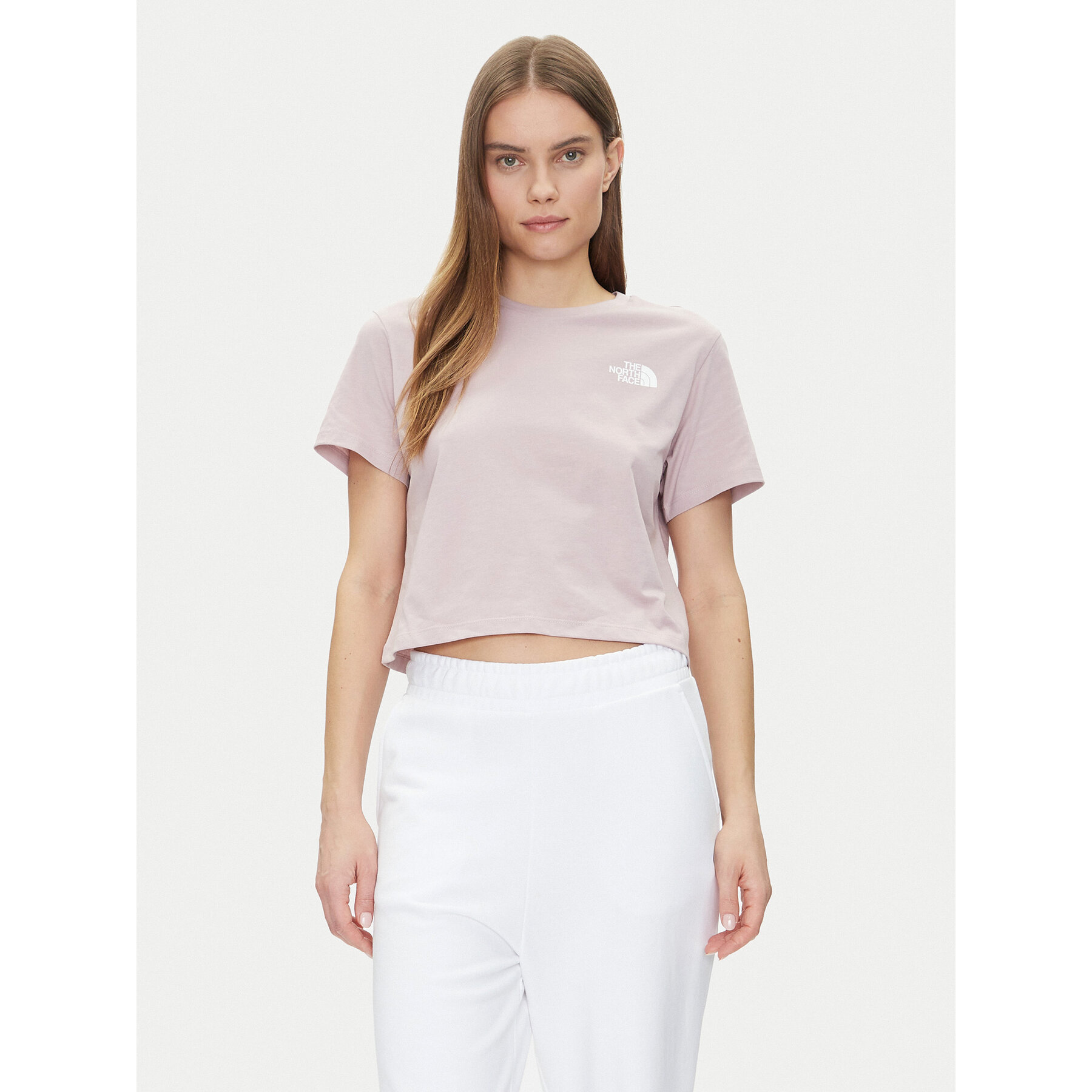 The North Face T-Shirt NF0A87U40SO1 Różowy Oversize