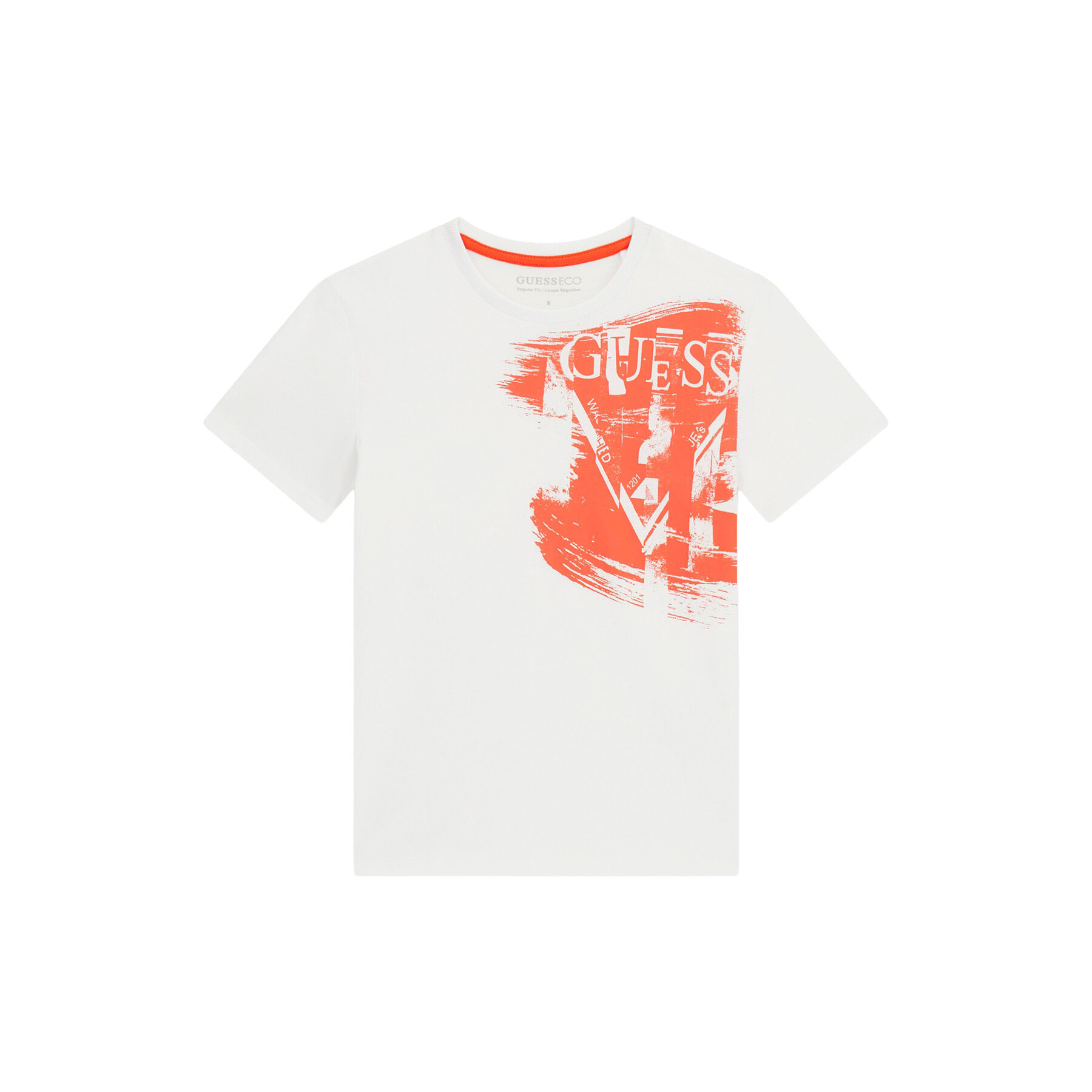 Guess T-Shirt L6GI20 K8HM4 Biały Regular Fit