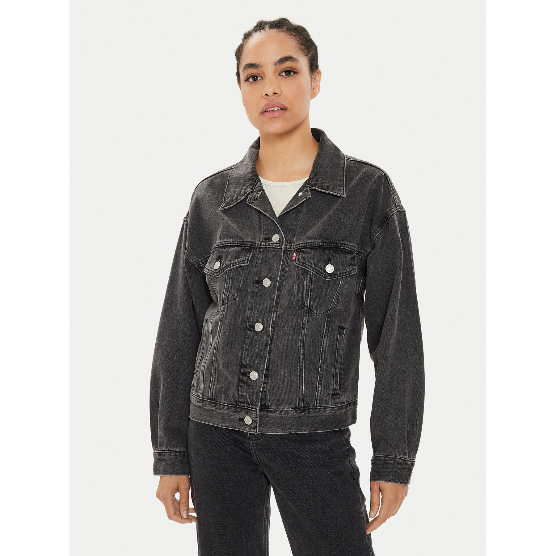 Levi's® Kurtka jeansowa 90's A1743-0000 Czarny Relaxed Fit