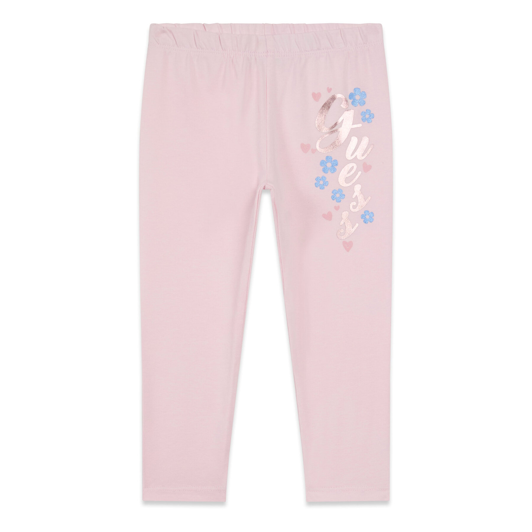 Guess Legginsy K6RB04 J1314 Różowy Slim Fit