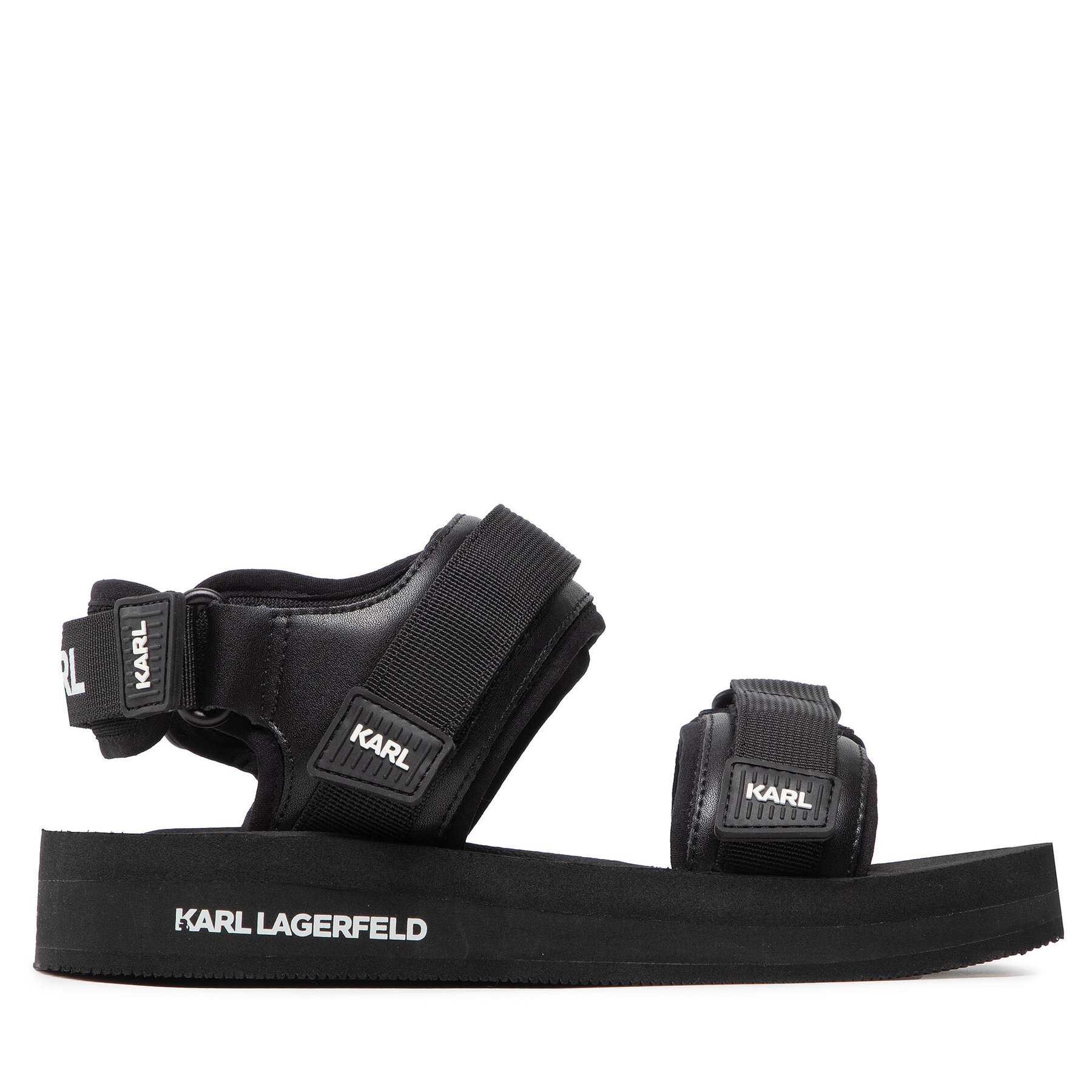 KARL LAGERFELD Sandały KL70510 Czarny