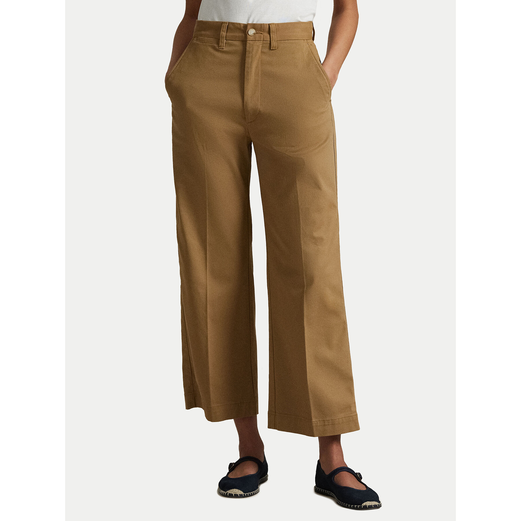Polo Ralph Lauren Spodnie materiałowe 211873988001 Beżowy Wide Leg