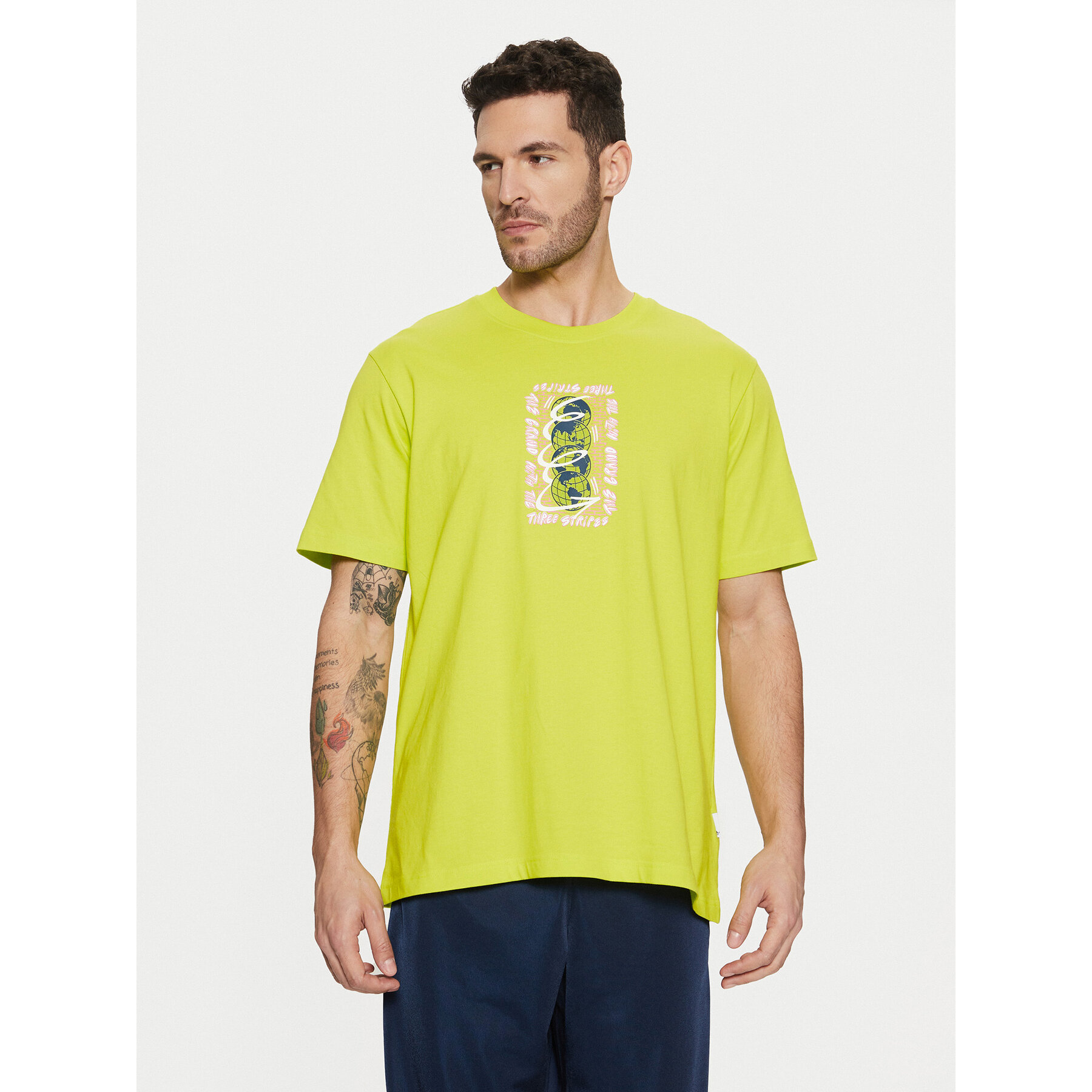 adidas T-Shirt Trefoil Series JD0675 Zielony Regular Fit