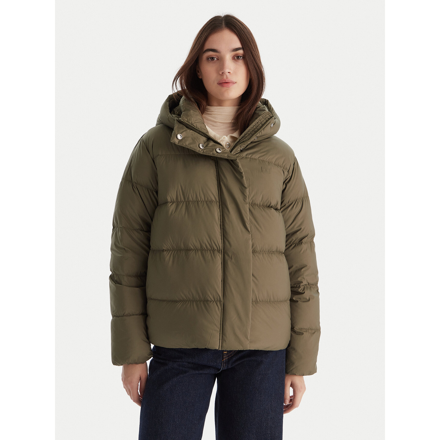 Tommy Hilfiger Kurtka puchowa WW0WW45739 Zielony Regular Fit