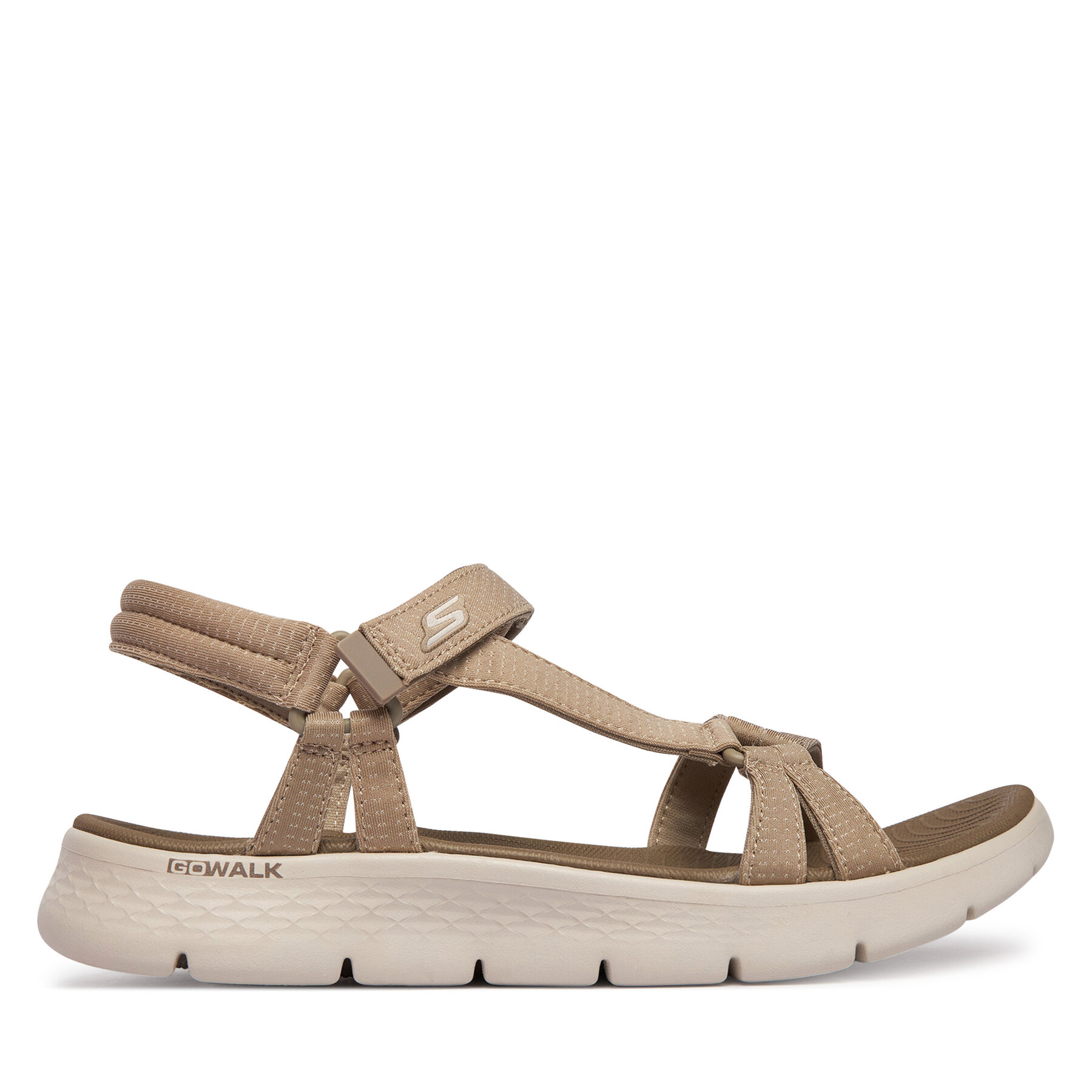 Skechers Sandały GO WALK FLEX SANDAL 141451/TPE Beżowy