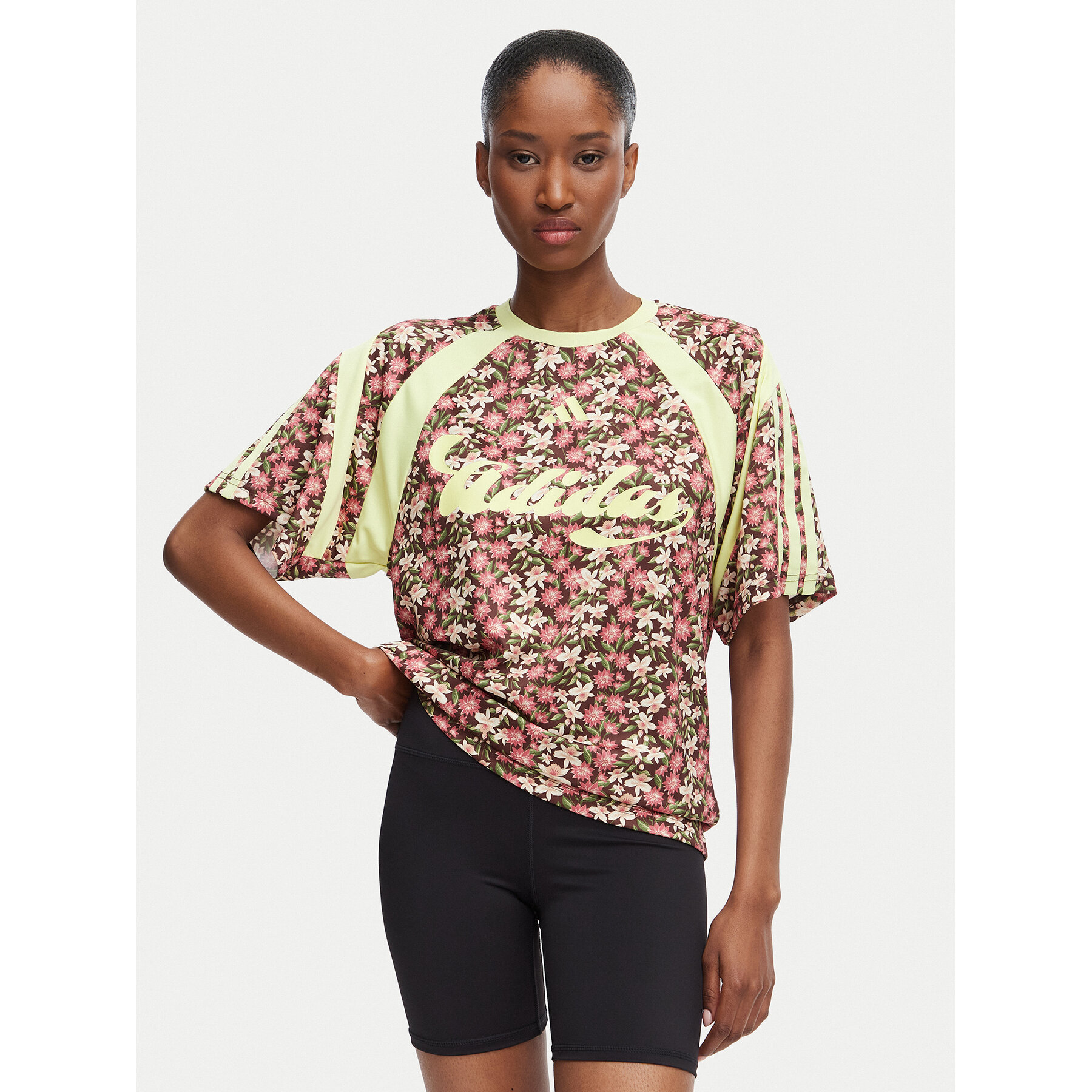 adidas T-Shirt Adidas X Farm Rio House Of Tiro KR0240 Różowy Regular Fit