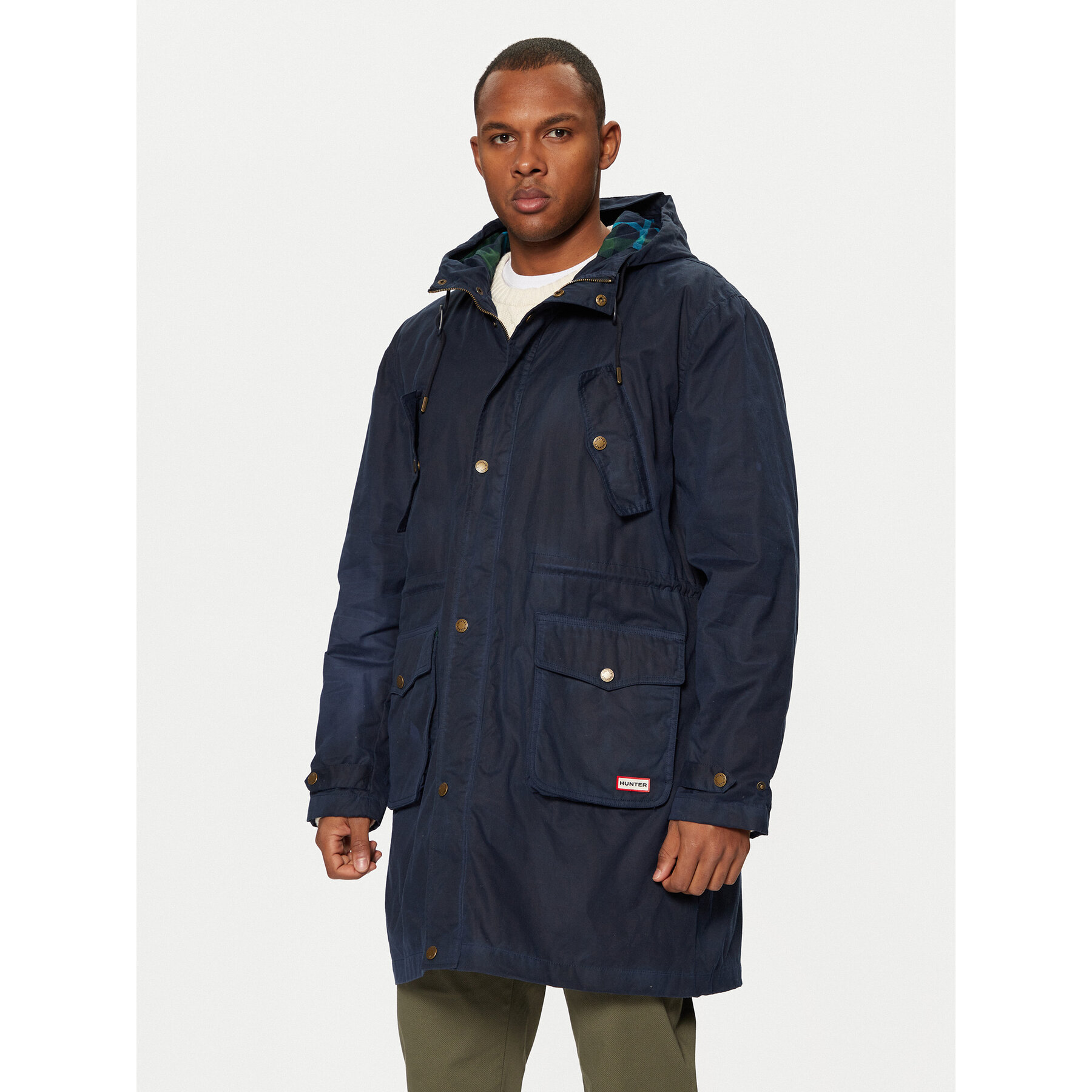 Hunter Parka Liam HARM0028242 Granatowy Regular Fit