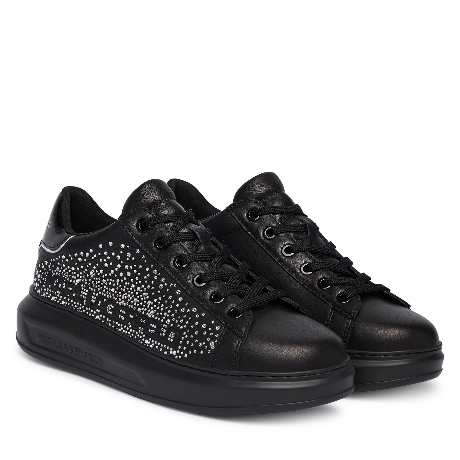KARL LAGERFELD Sneakersy Kapri KL62556 Czarny