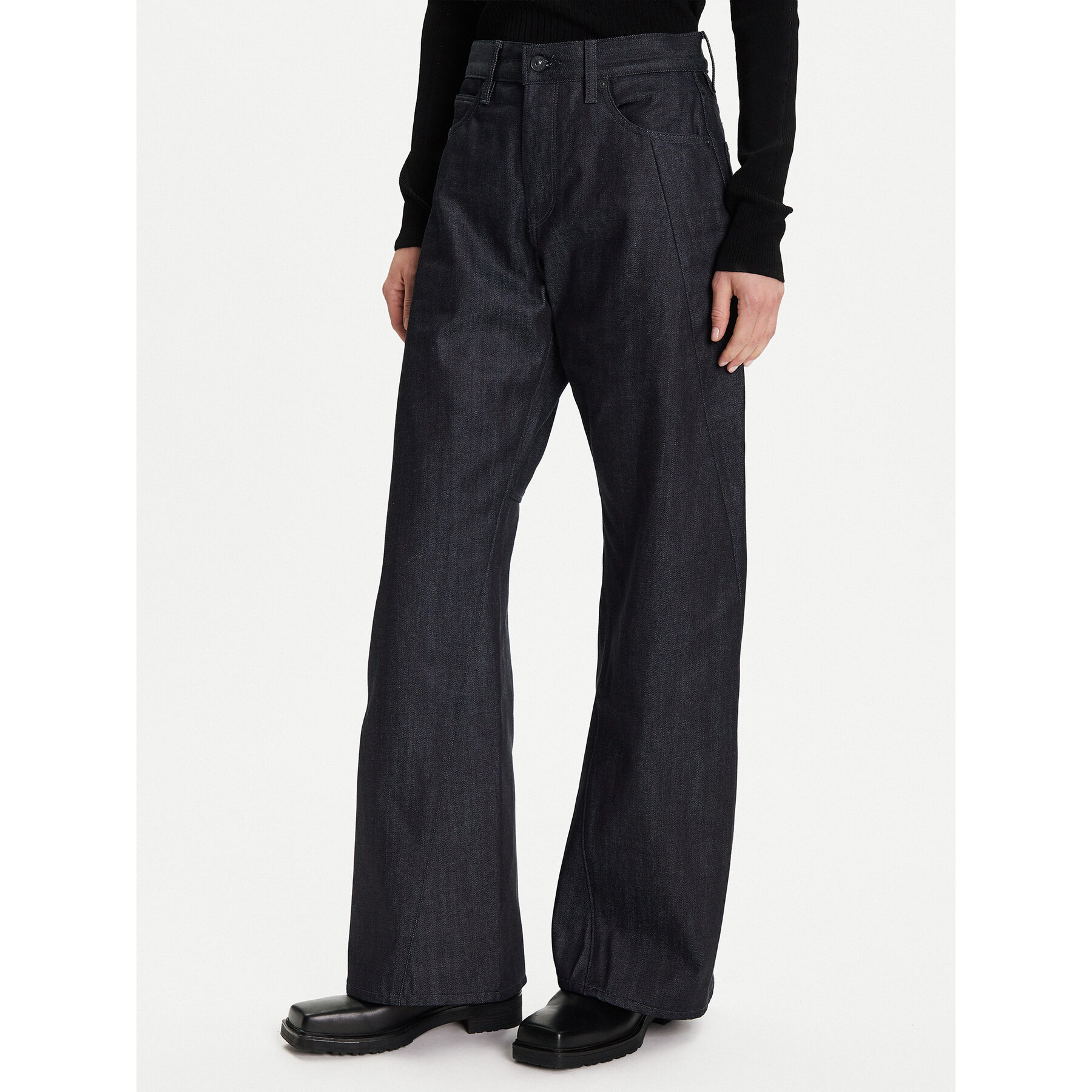 G-Star Raw Jeansy Contor 3D D27690-D315 Granatowy Wide Leg