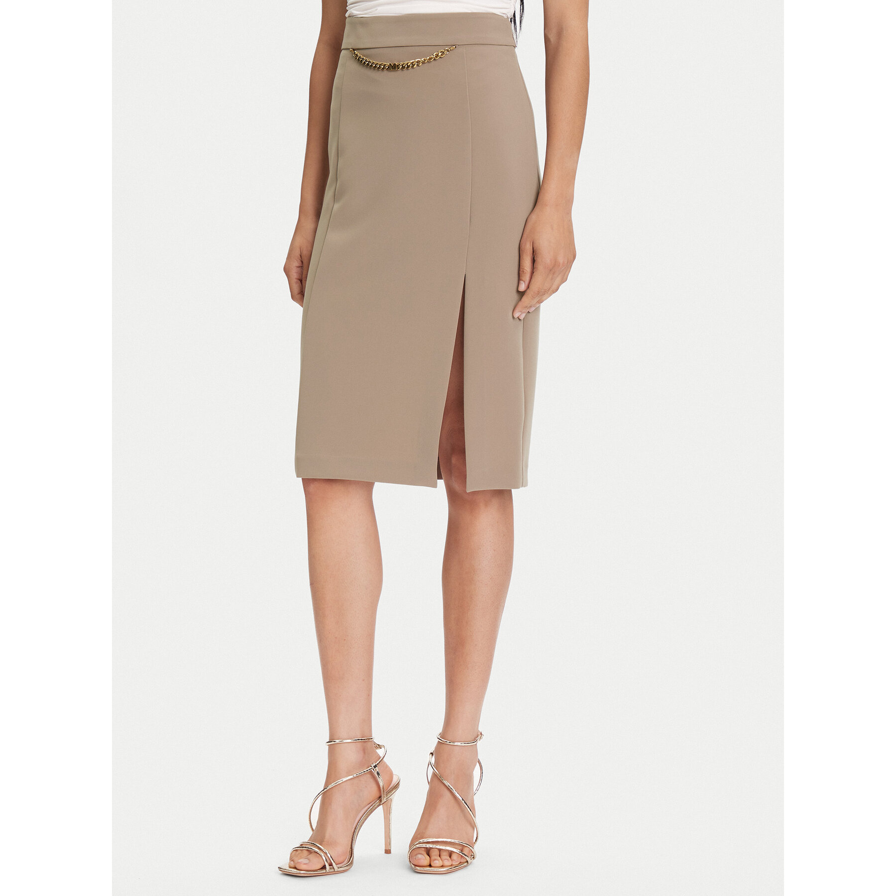 Marciano Guess Spódnica midi 5YGD07 7357A Beżowy Regular Fit