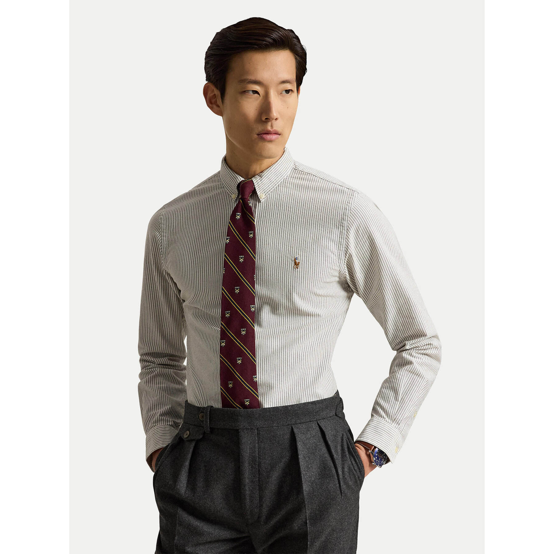 Polo Ralph Lauren Koszula 710953704503 Beżowy jasny Custom Fit