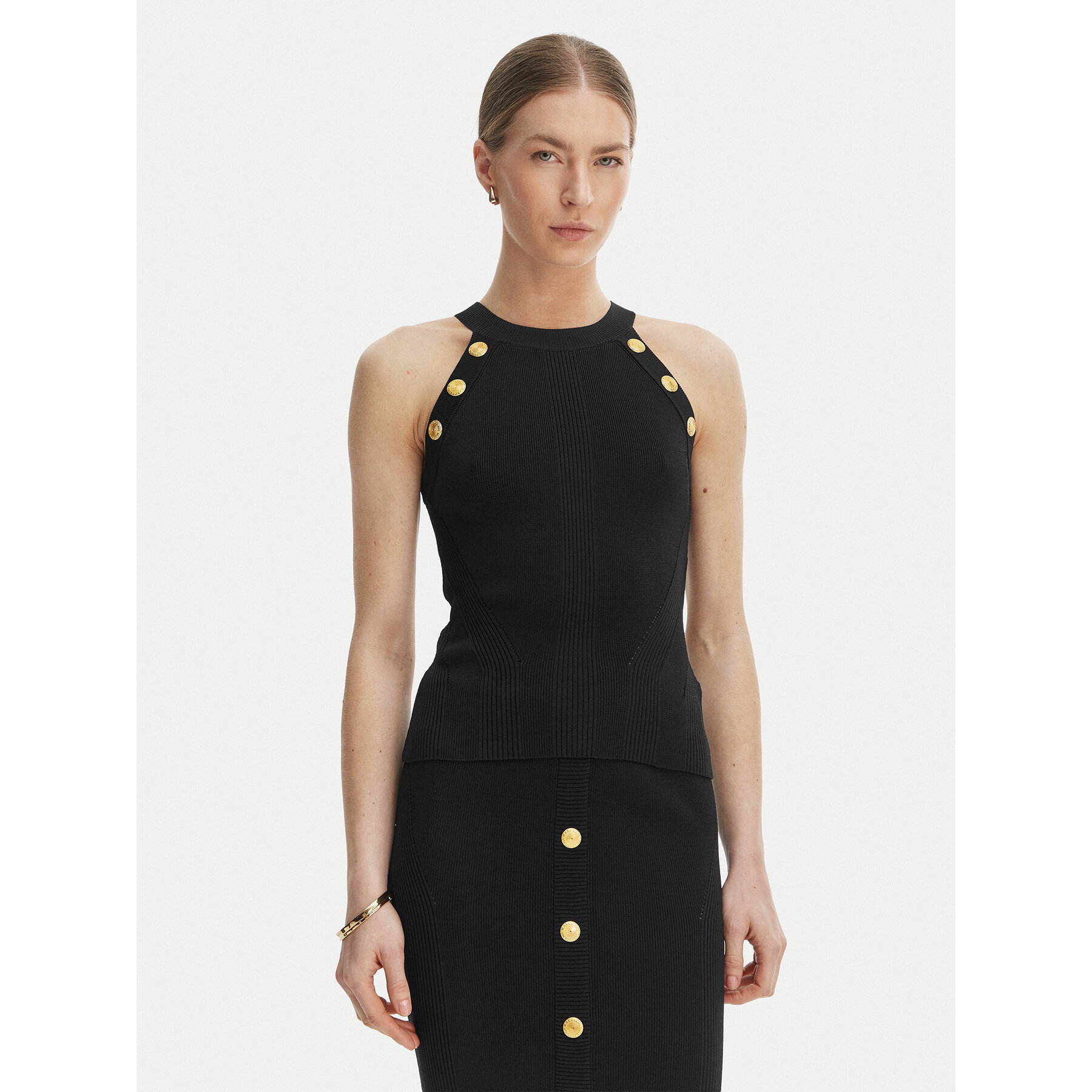 Guess Bluzka G6GR10 Z0625 Czarny Regular Fit