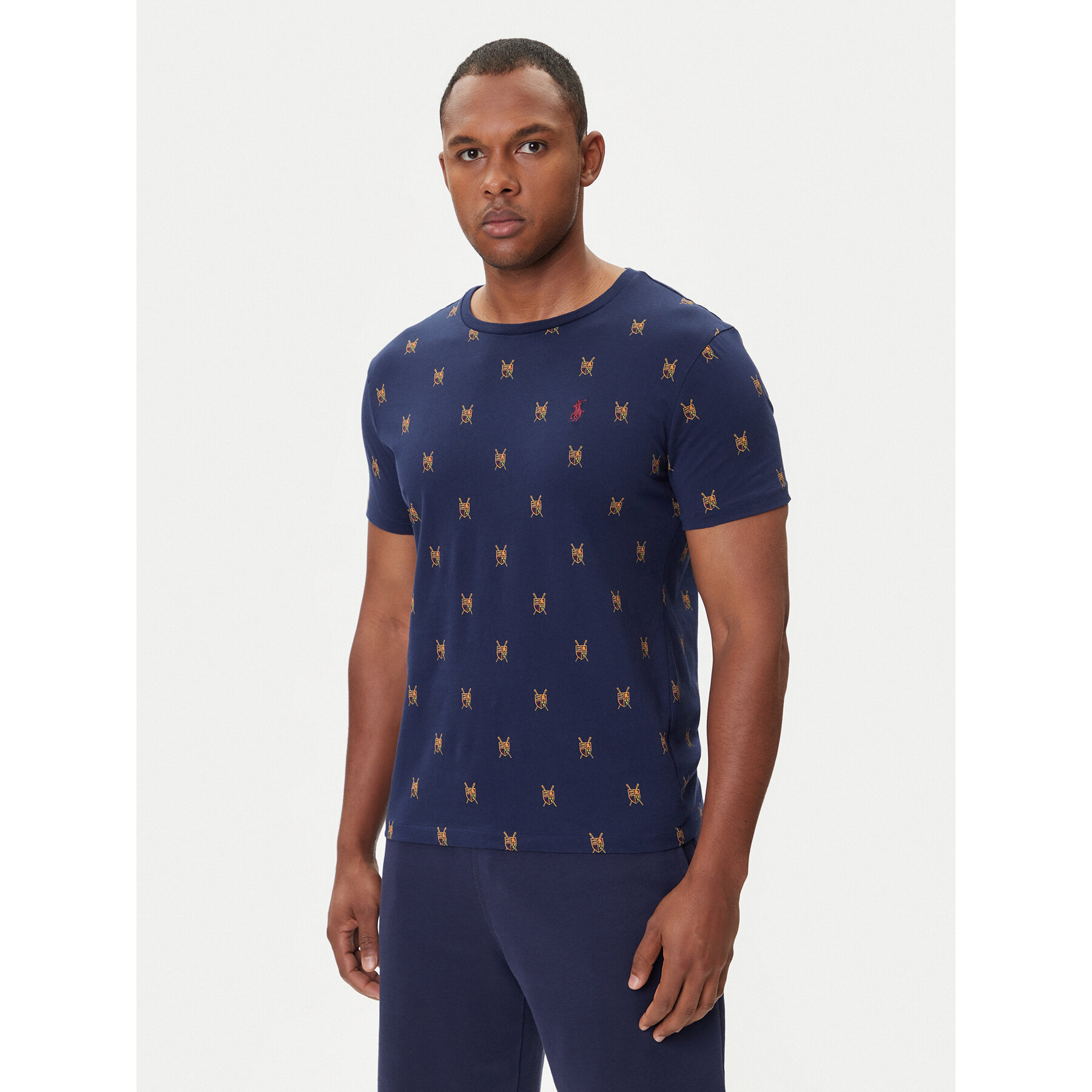 Polo Ralph Lauren T-Shirt 710P00081001 Granatowy Custom Slim Fit
