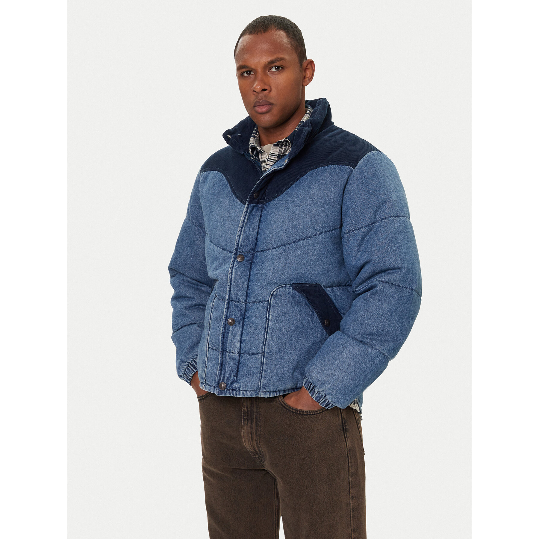 Levi's® Kurtka puchowa Wild West 004EX-0000 Niebieski Regular Fit