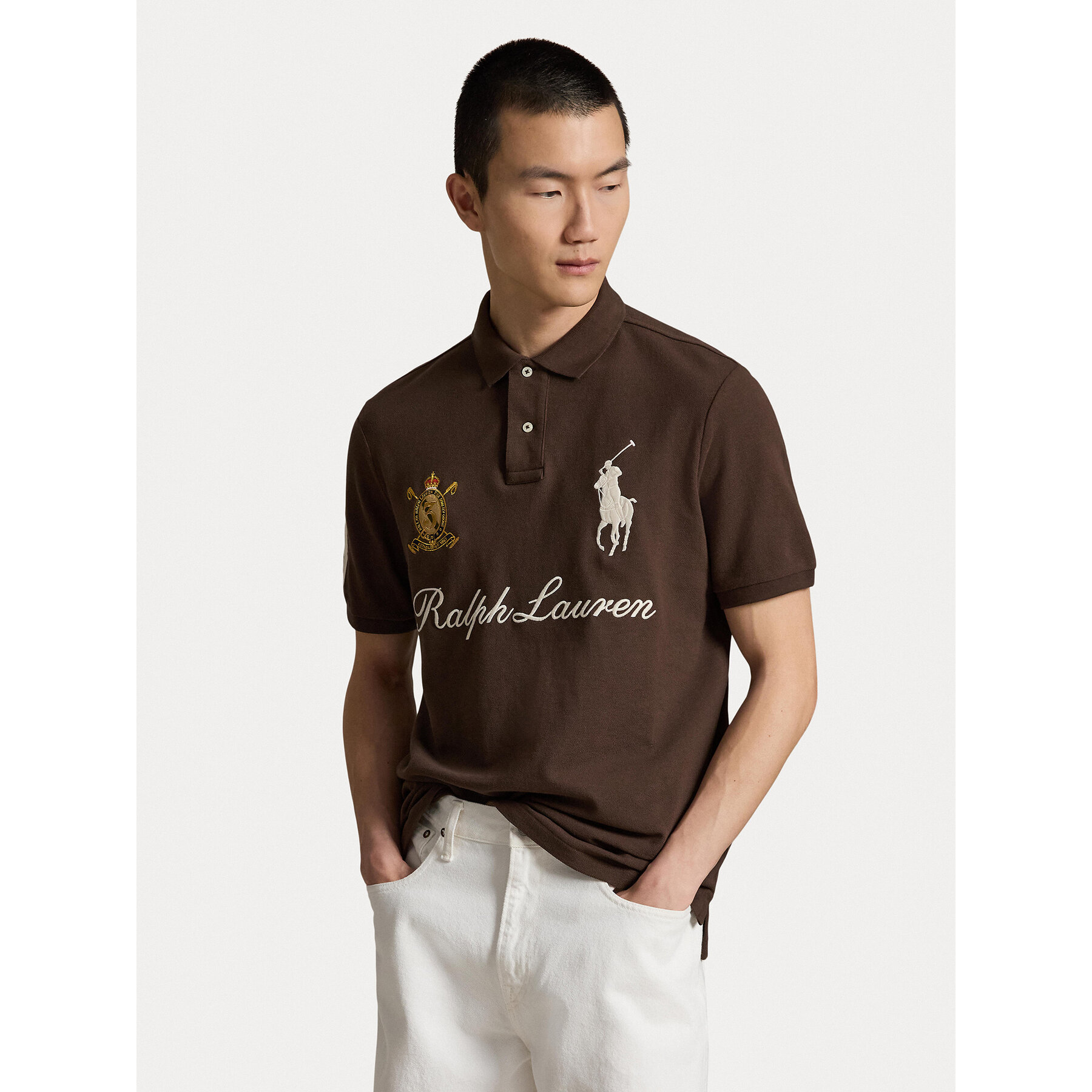 Polo Ralph Lauren Polo 710B20009002 Brązowy Regular Fit