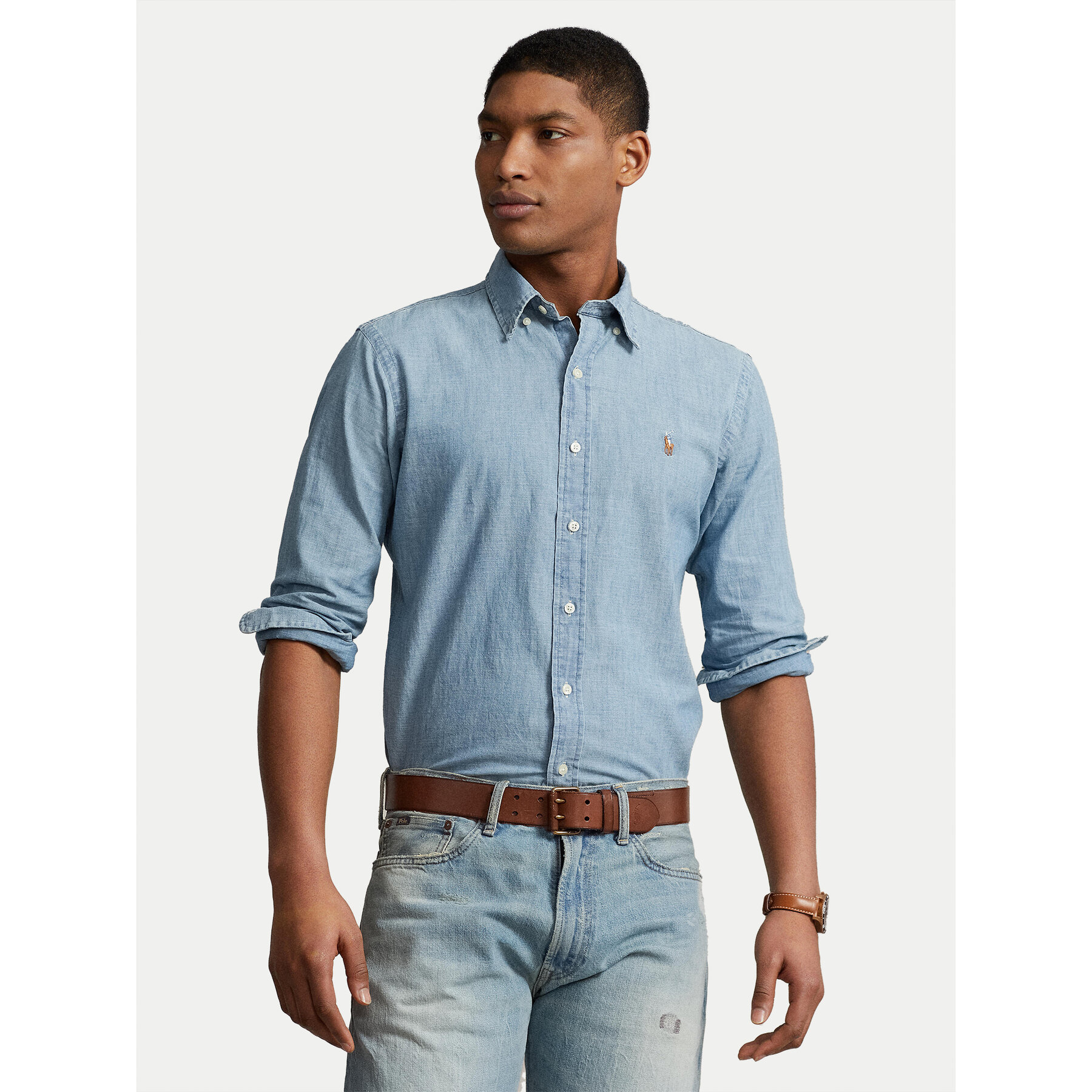 Polo Ralph Lauren Koszula jeansowa 710792042001 Niebieski Custom Fit