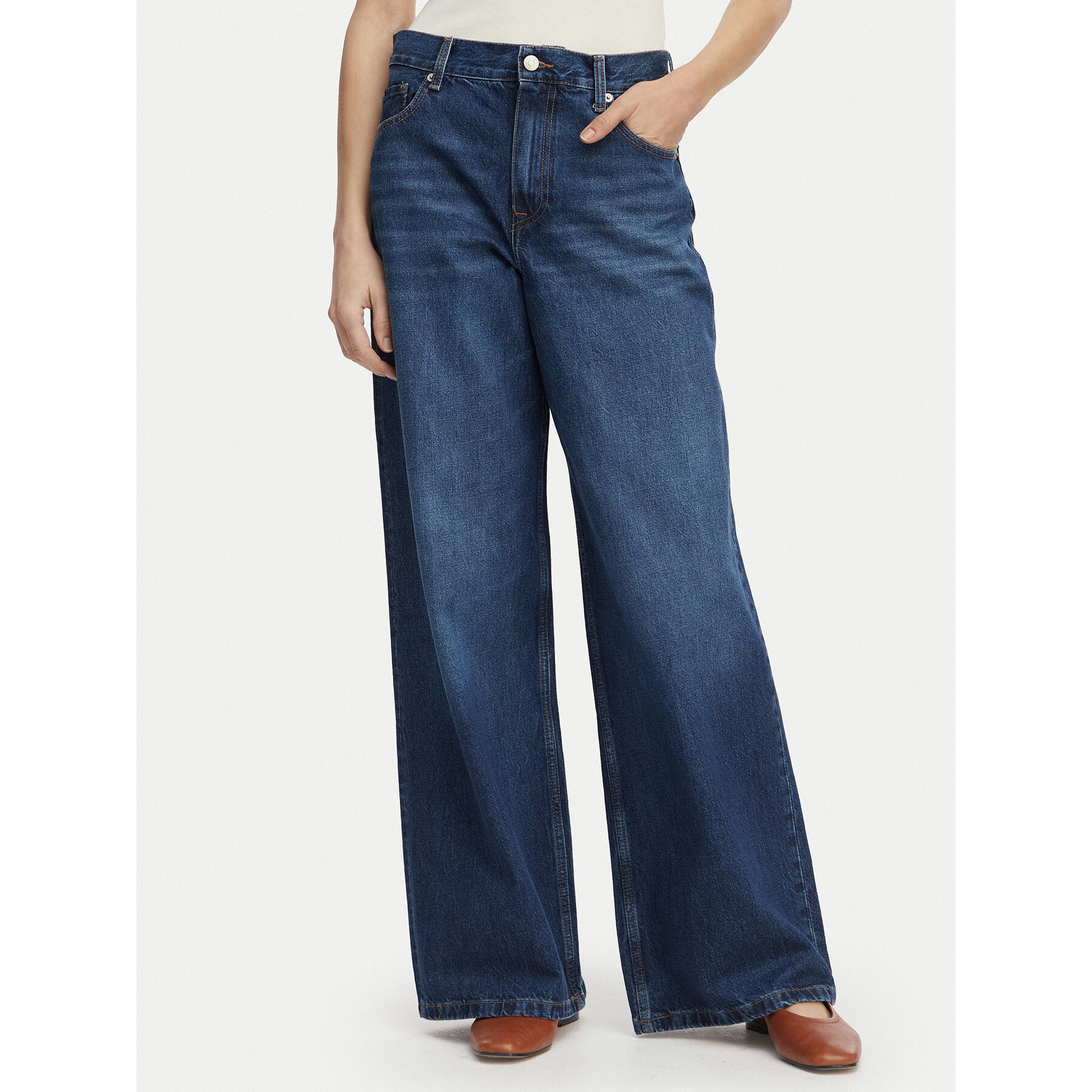 Tommy Hilfiger Jeansy WW0WW48567 Niebieski Loose Fit