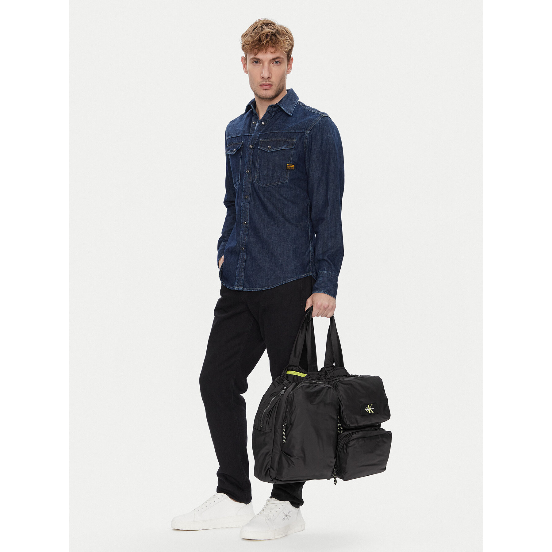 Calvin Klein Torba weekendowa Tech Utility Tote LV04G3148G Czarny