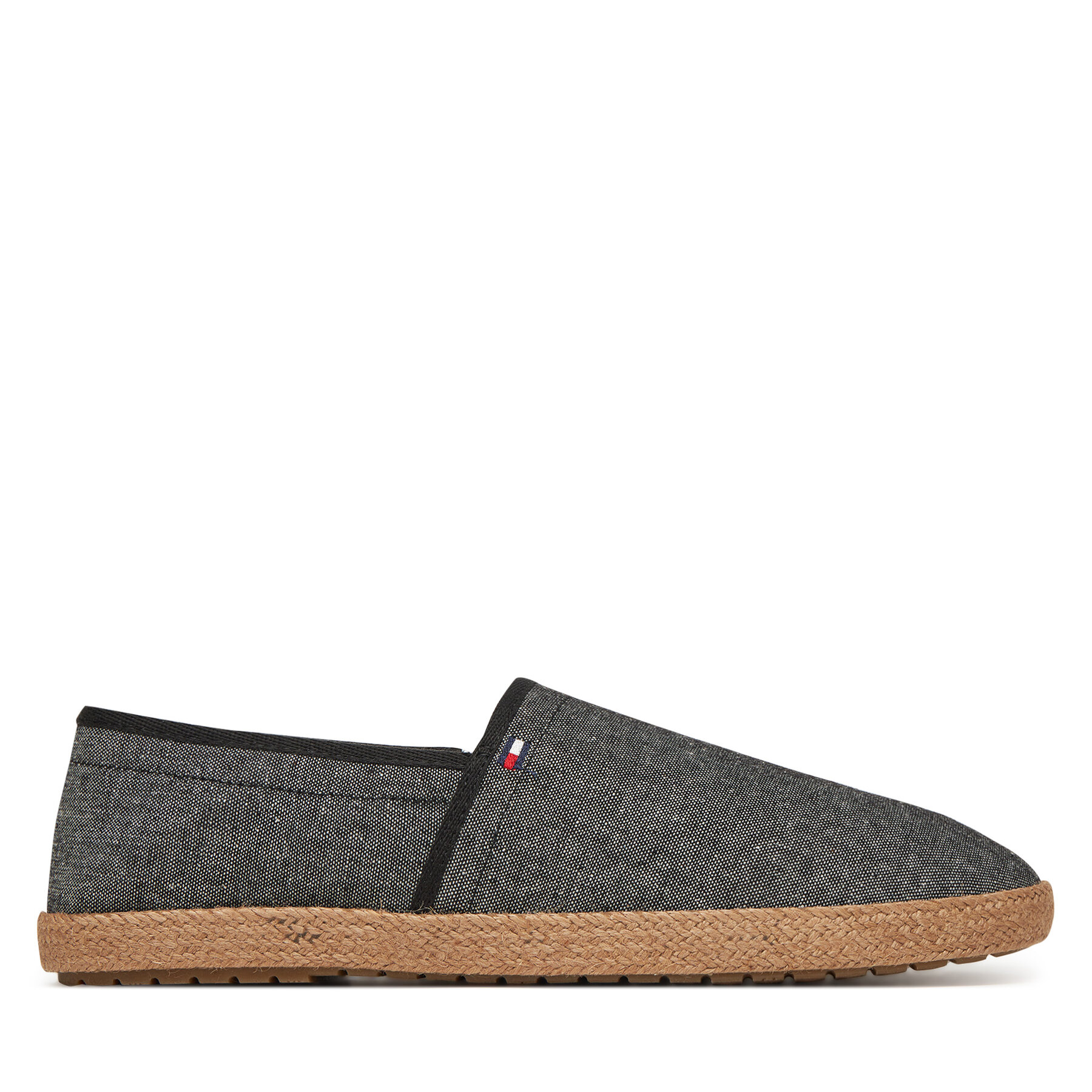 Tommy Hilfiger Espadryle Hilfiger Chambray Espadrille FM0FM05391 Czarny