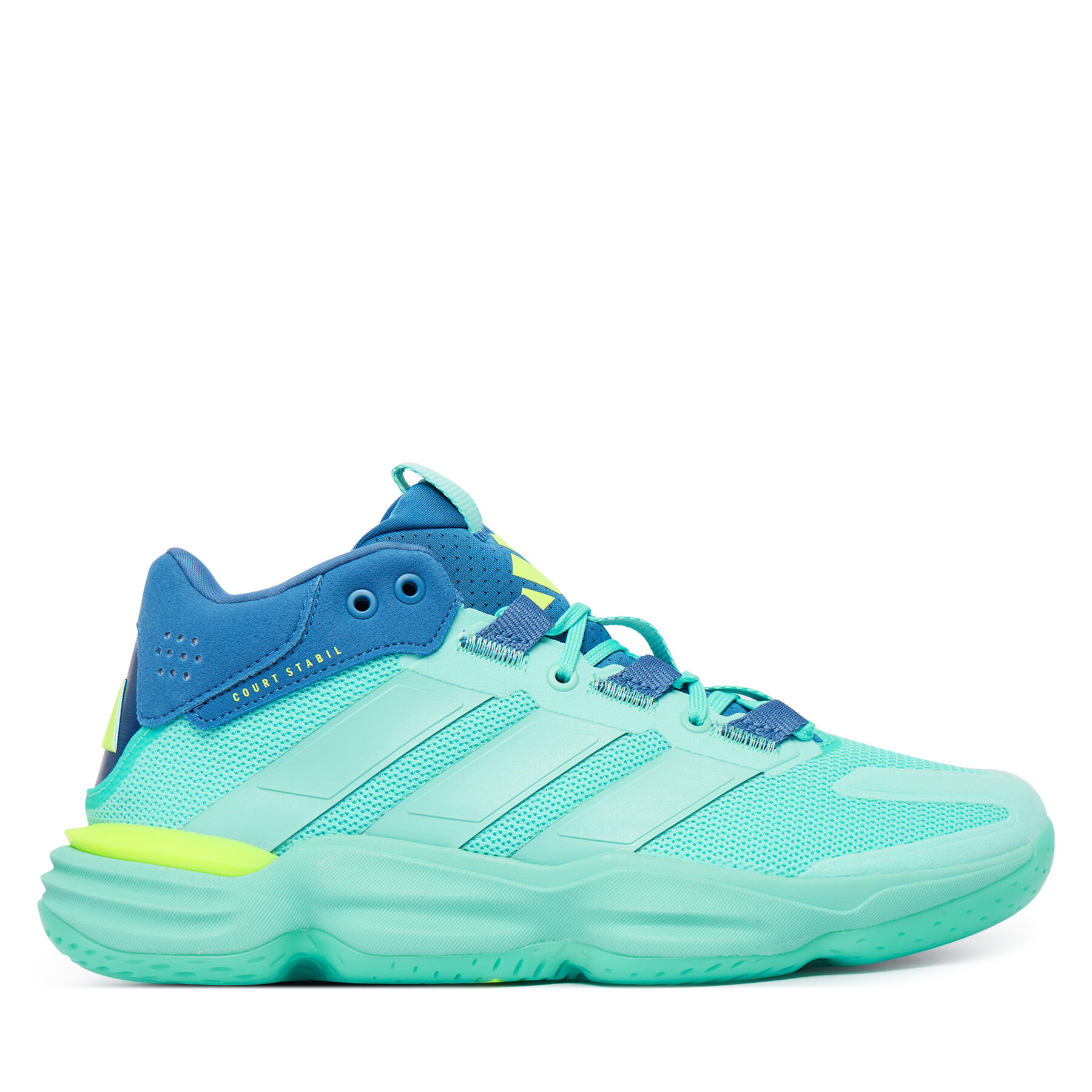 adidas Buty halowe Court Stabil KJ3665 Turkusowy