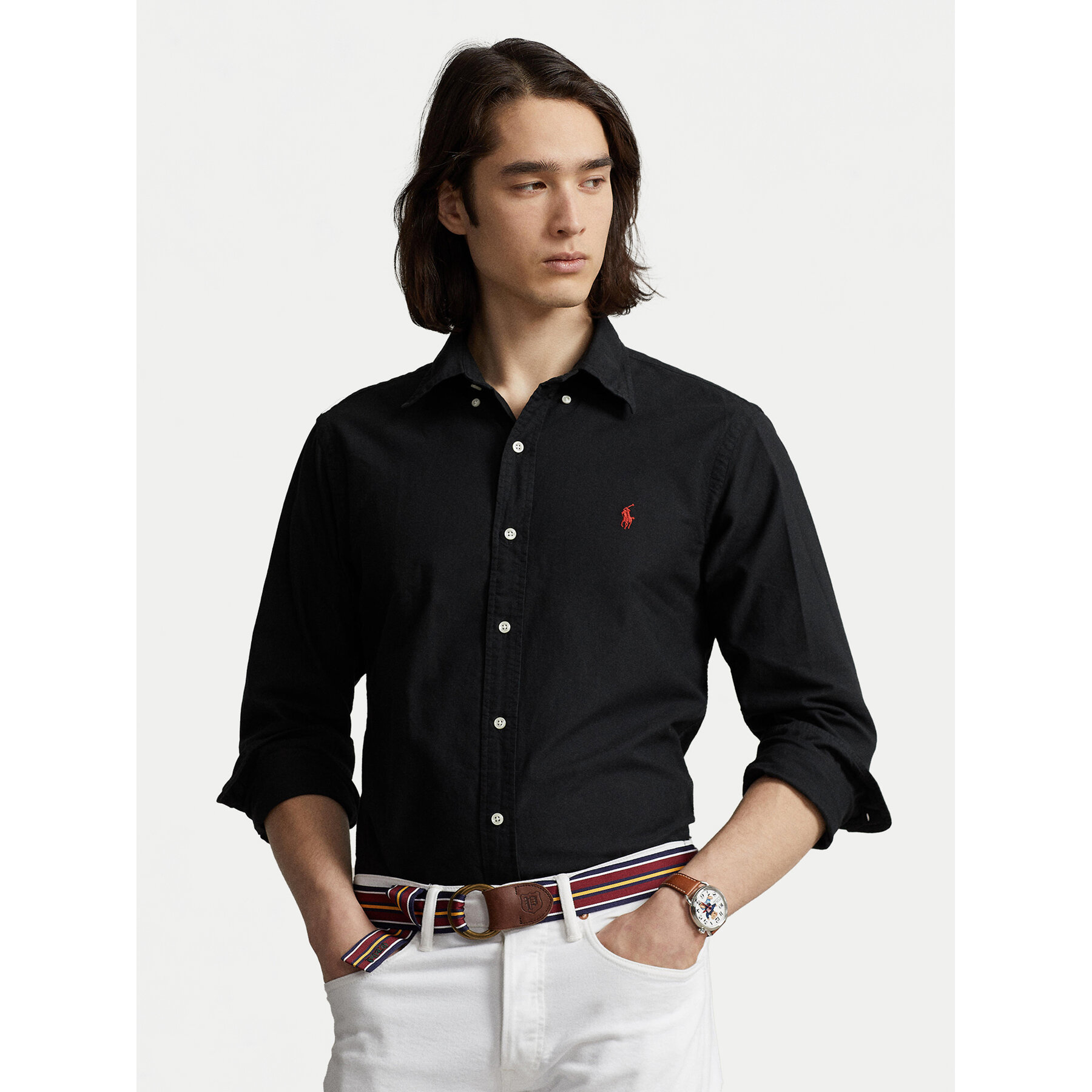 Polo Ralph Lauren Koszula Bsr 710772290 Czarny Custom Fit