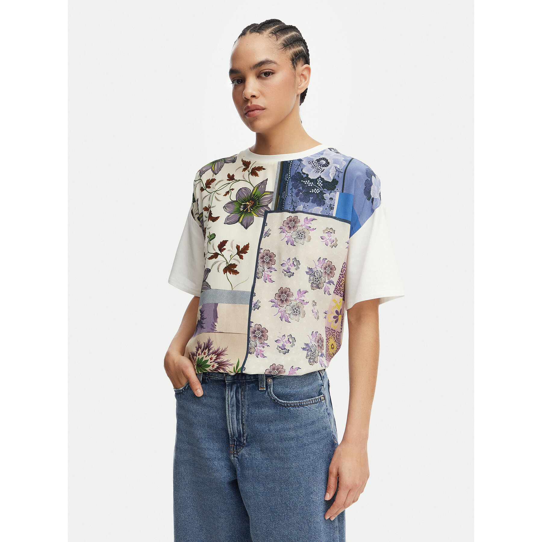 Weekend Max Mara T-Shirt Pampas 2615941062 Kolorowy Relaxed Fit