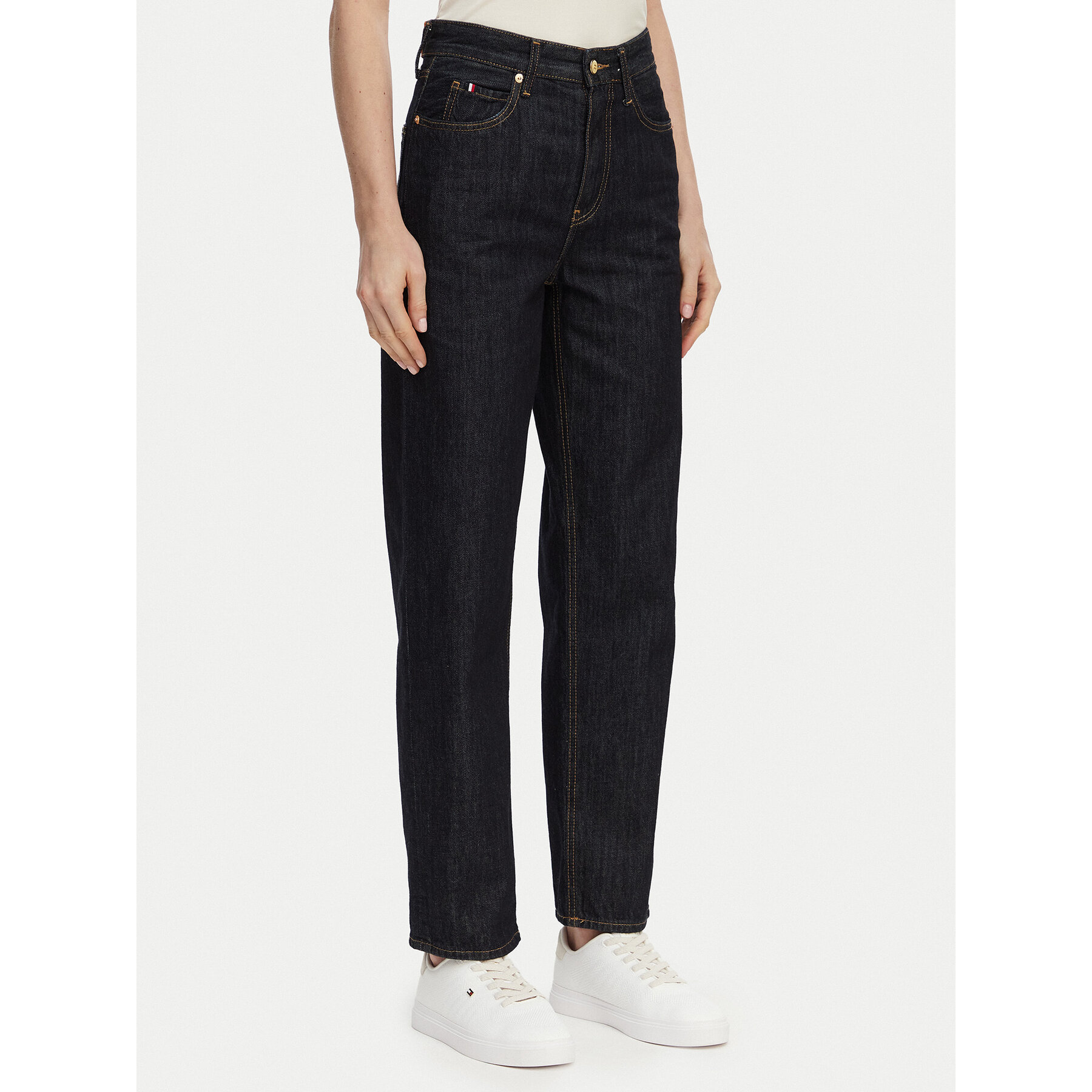 Tommy Hilfiger Jeansy WW0WW50966 Granatowy Taper Fit