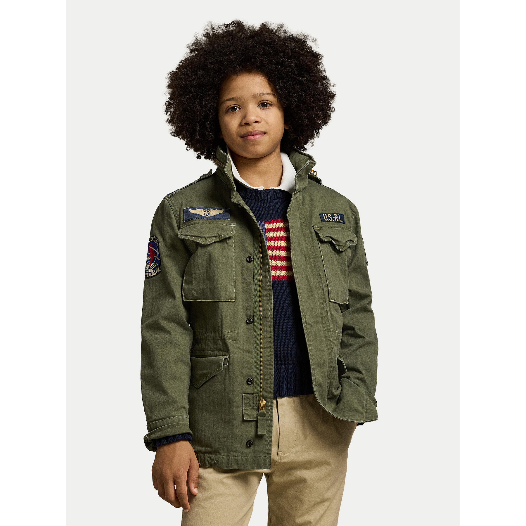 Polo Ralph Lauren Kurtka przejściowa 323965378001 Khaki Regular Fit