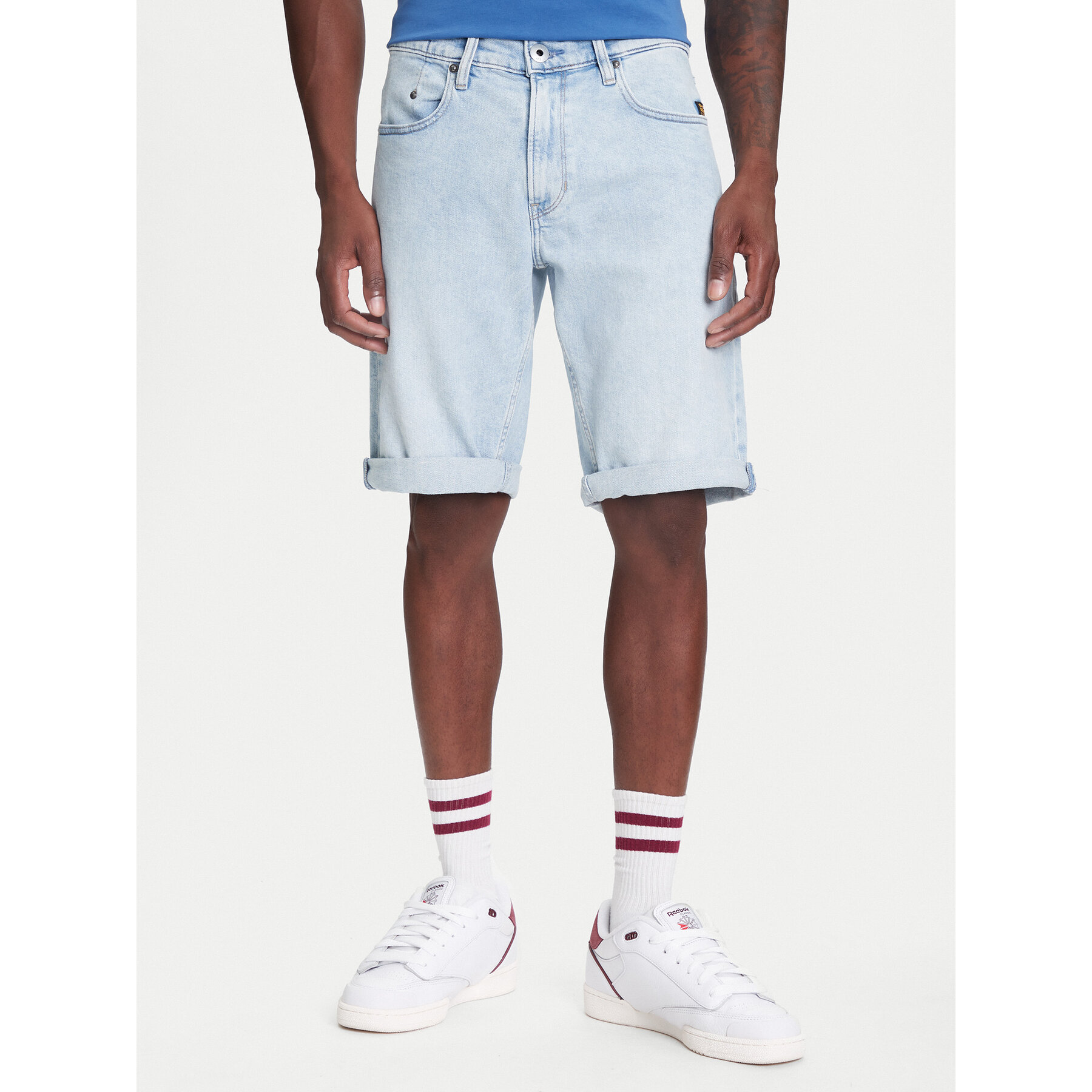G-Star Raw Szorty jeansowe Mosa D24430-D549 Niebieski Regular Fit
