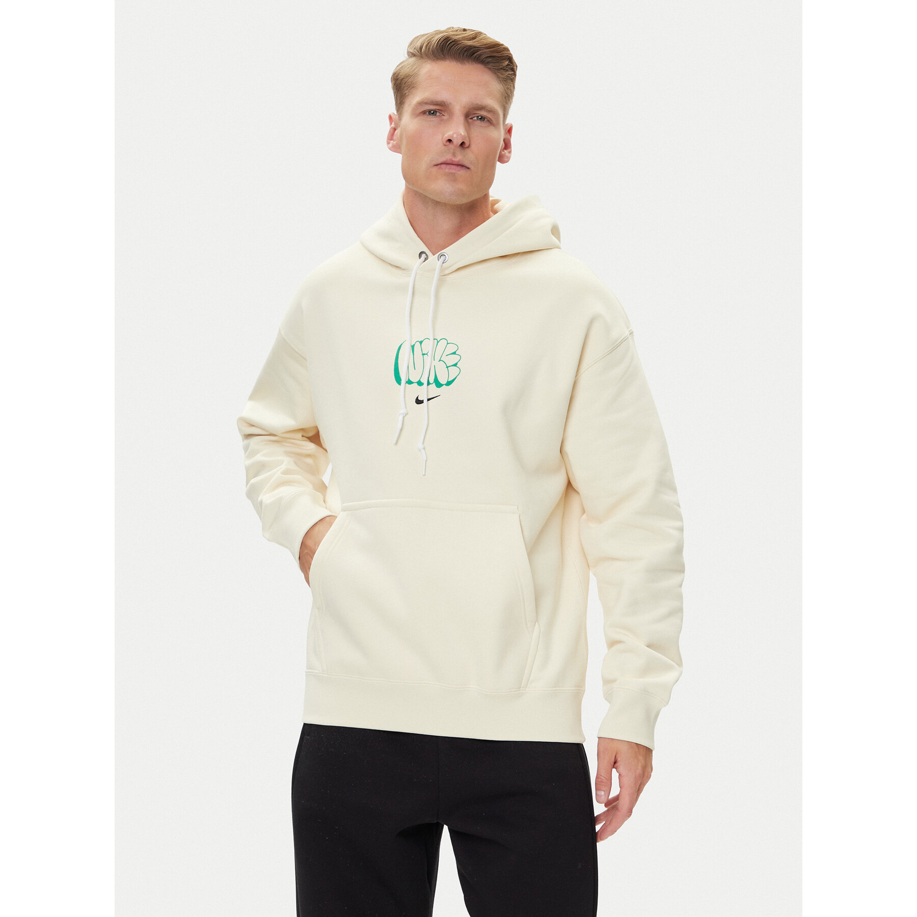 Nike Bluza Solo Swoosh HQ4181 Żółty Regular Fit