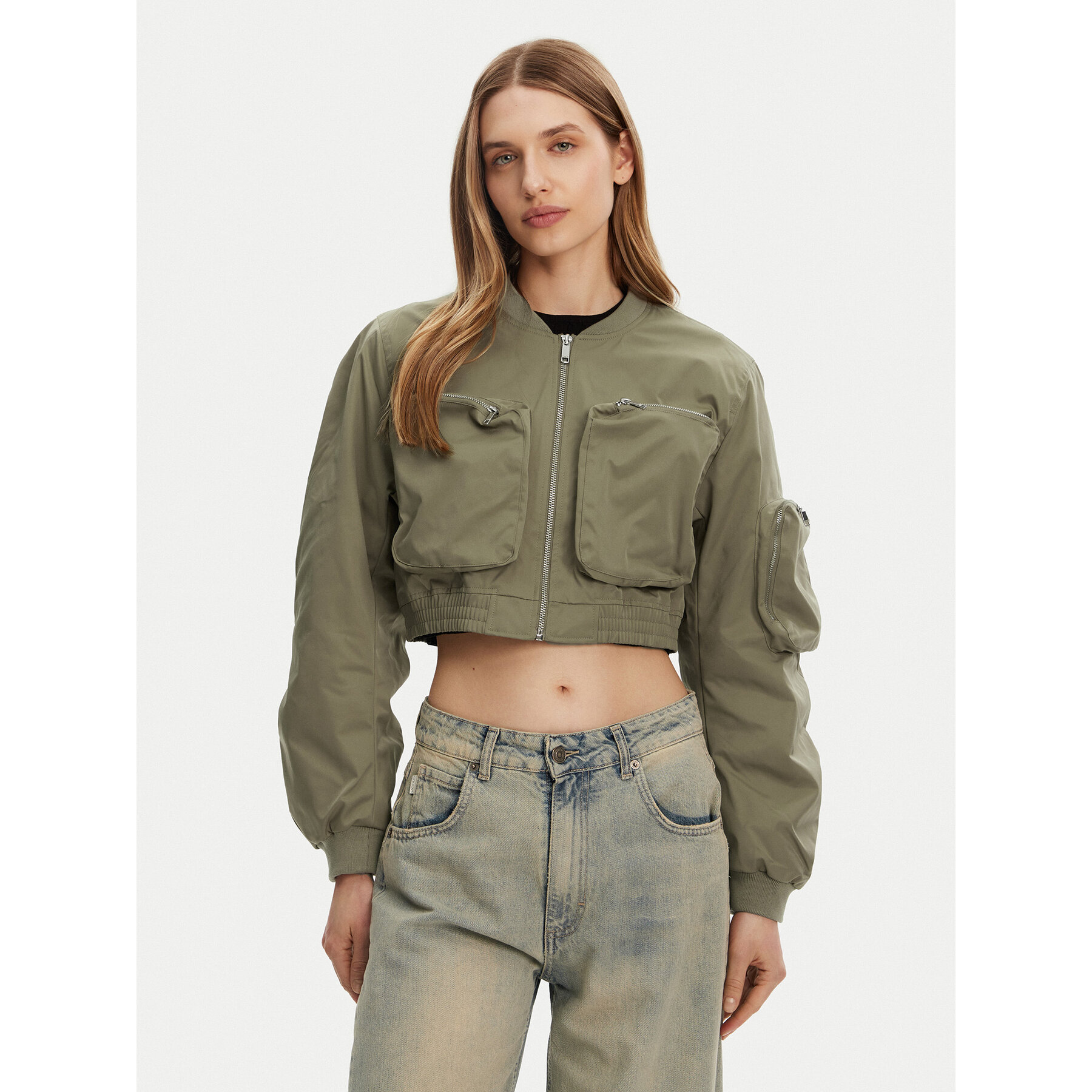 ONLY Kurtka bomber Saga 15336303 Zielony Regular Fit