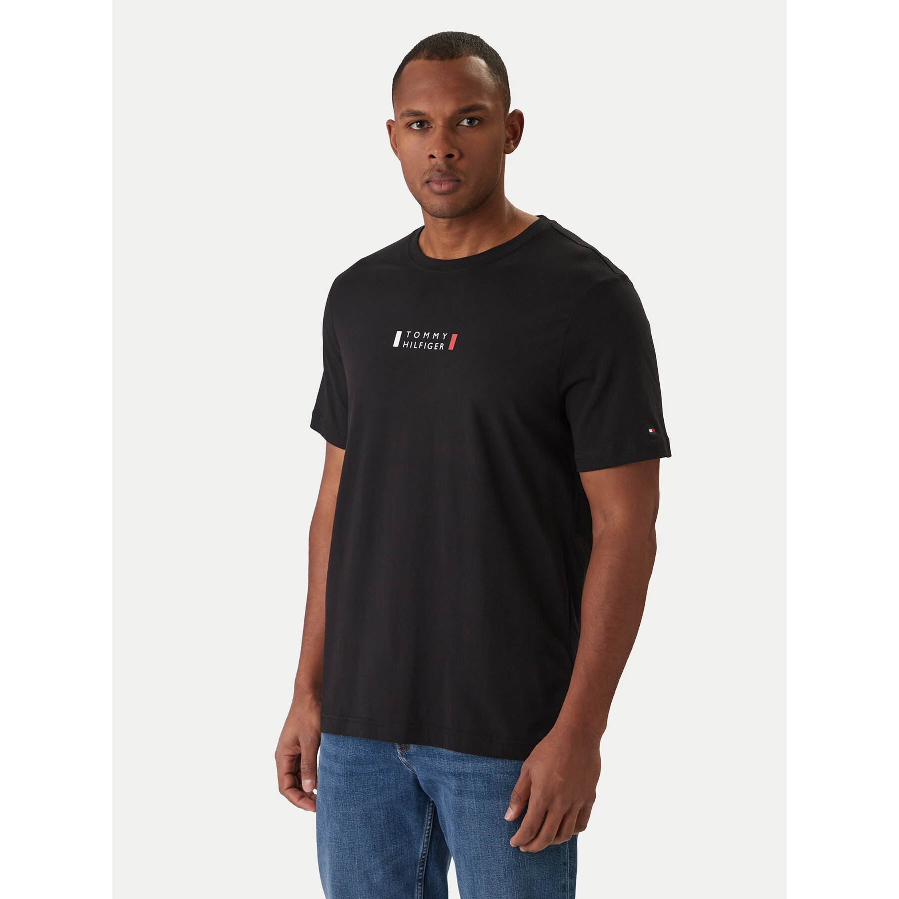 Tommy Hilfiger T-Shirt Brand Love MW0MW41453 Czarny Regular Fit