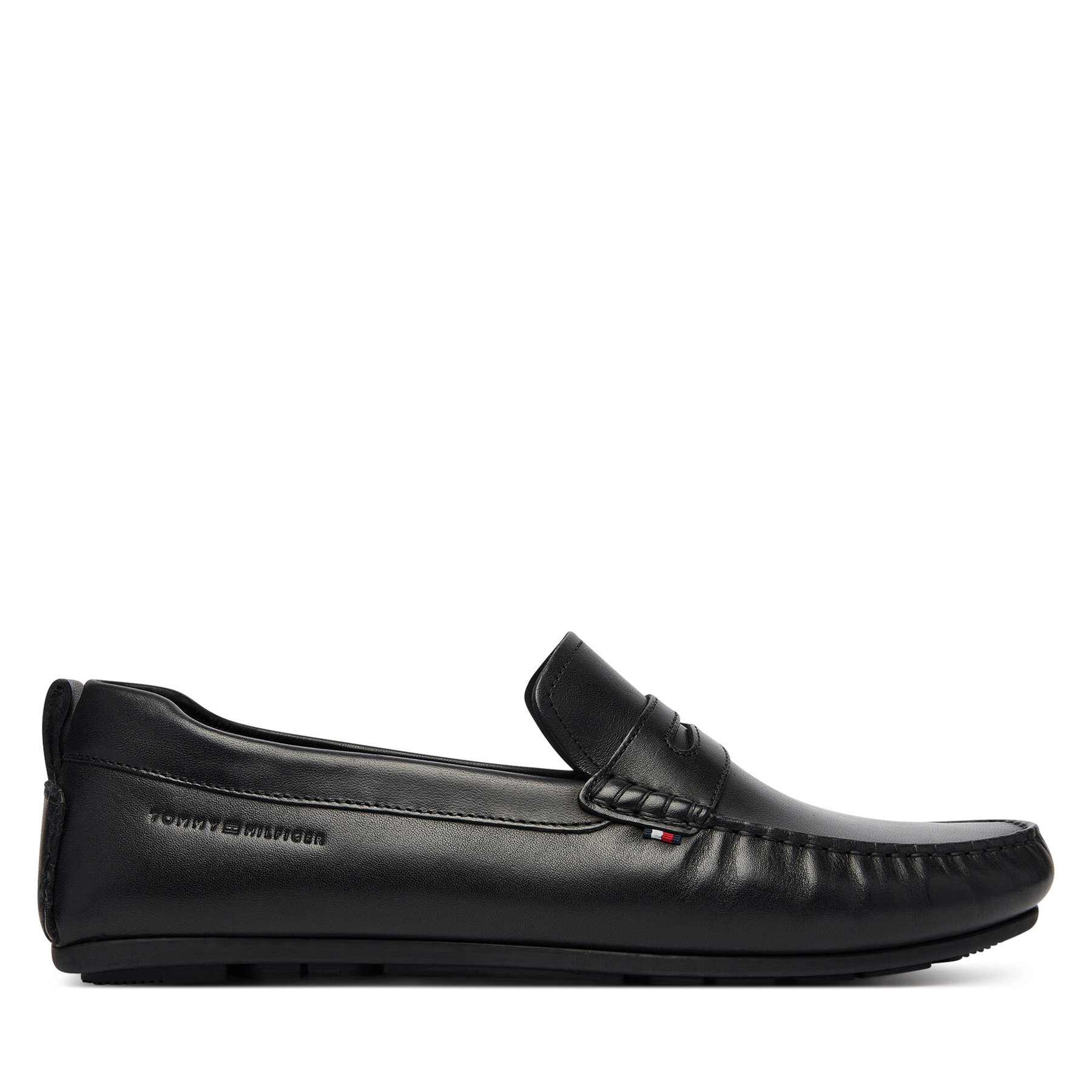 Tommy Hilfiger Mokasyny Core Hilfiger Leather Driver FM0FM05790 Czarny