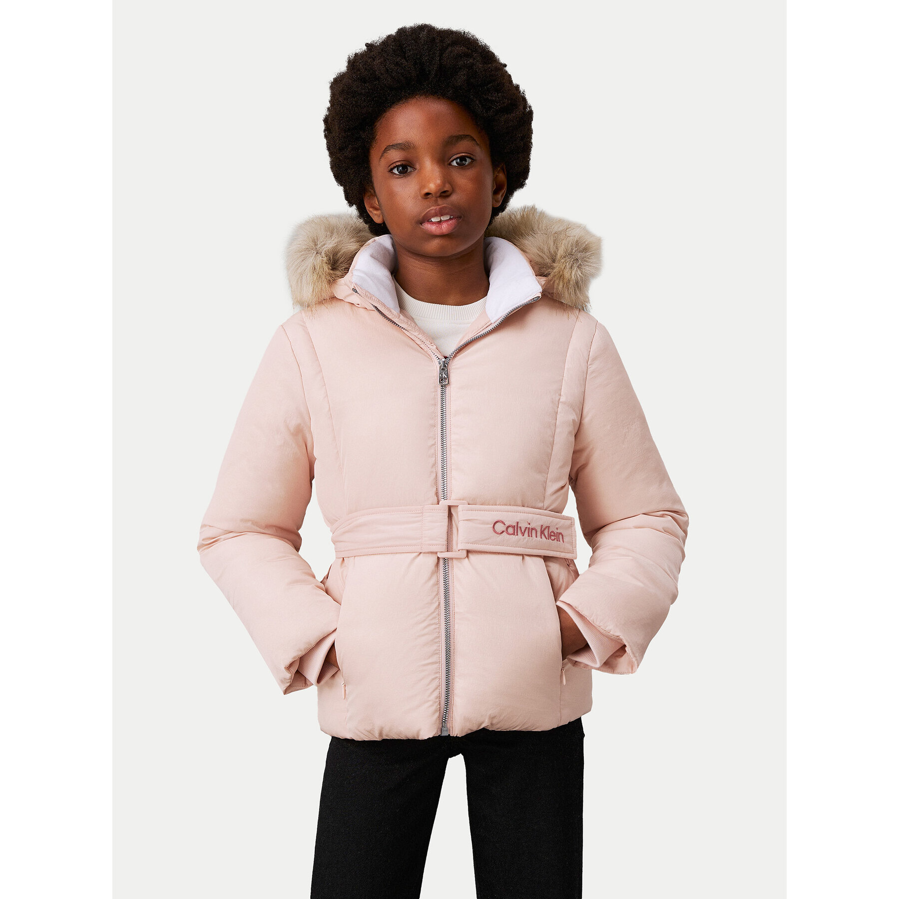 Calvin Klein Jeans Kurtka zimowa Classic IG0IG02685 Różowy Regular Fit