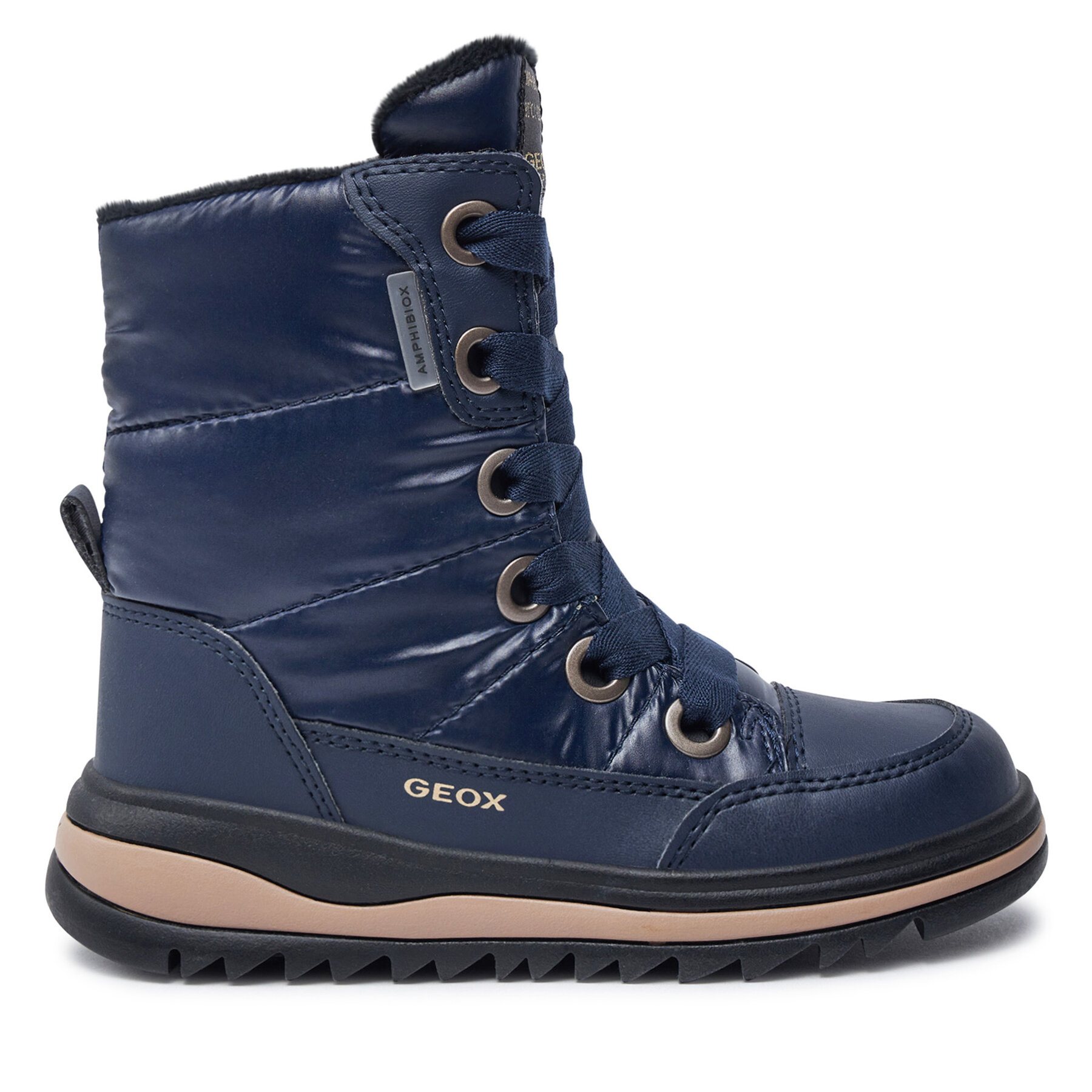 Geox Kozaki J Adelhide Girl B Ab J16EWA 0LVBC C4002 M Granatowy