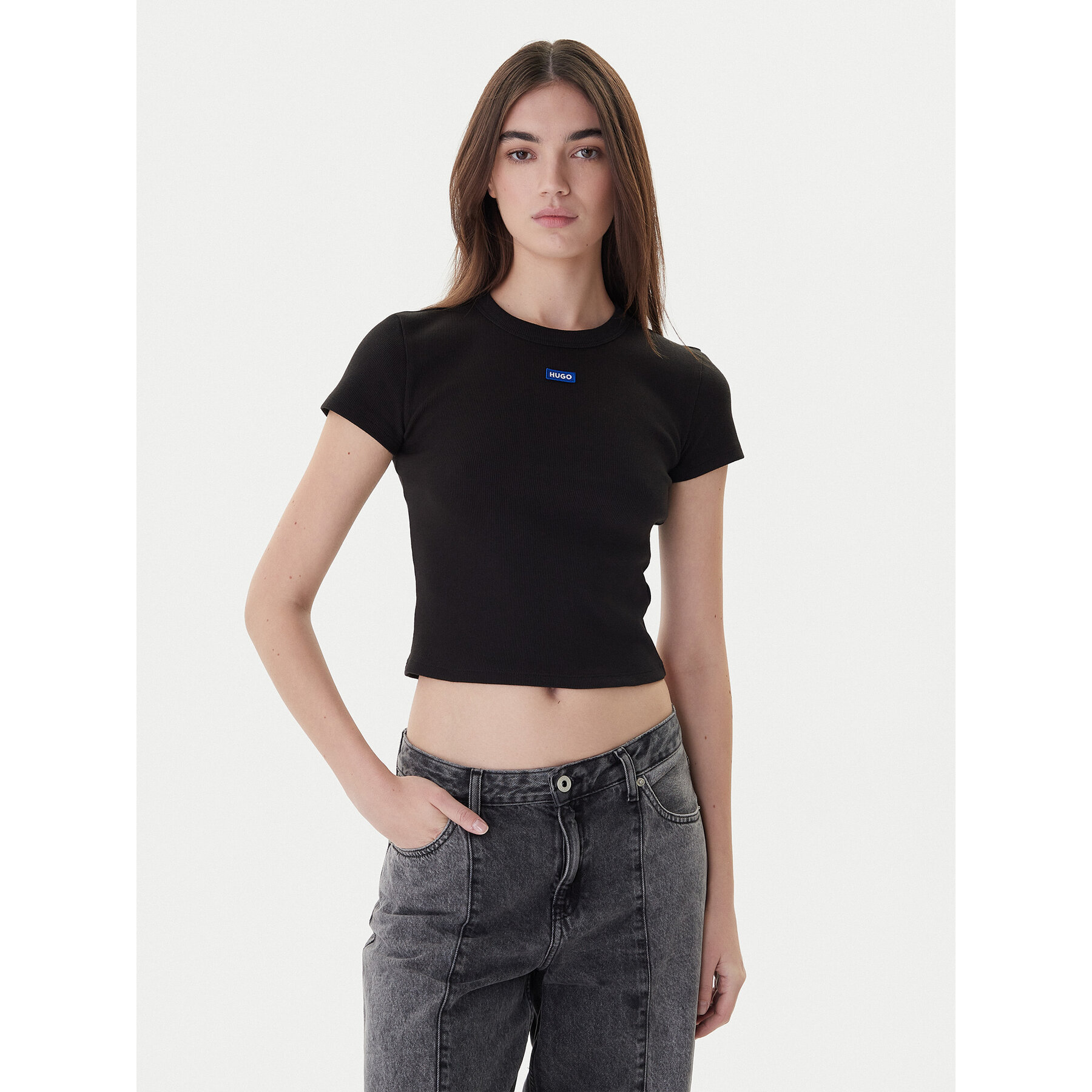Hugo T-Shirt Baby 50510749 Czarny Slim Fit