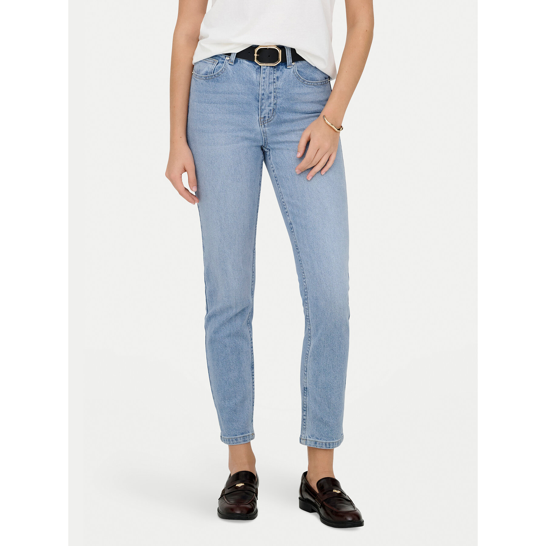 ONLY Jeansy Emily 15361608 Niebieski Straight Fit